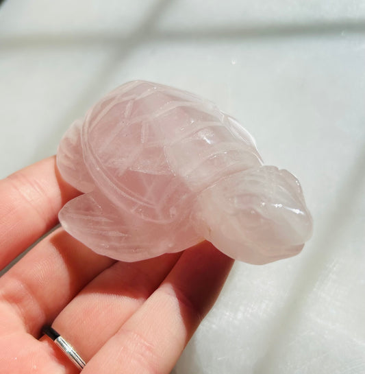 Rose Quartz Turtle