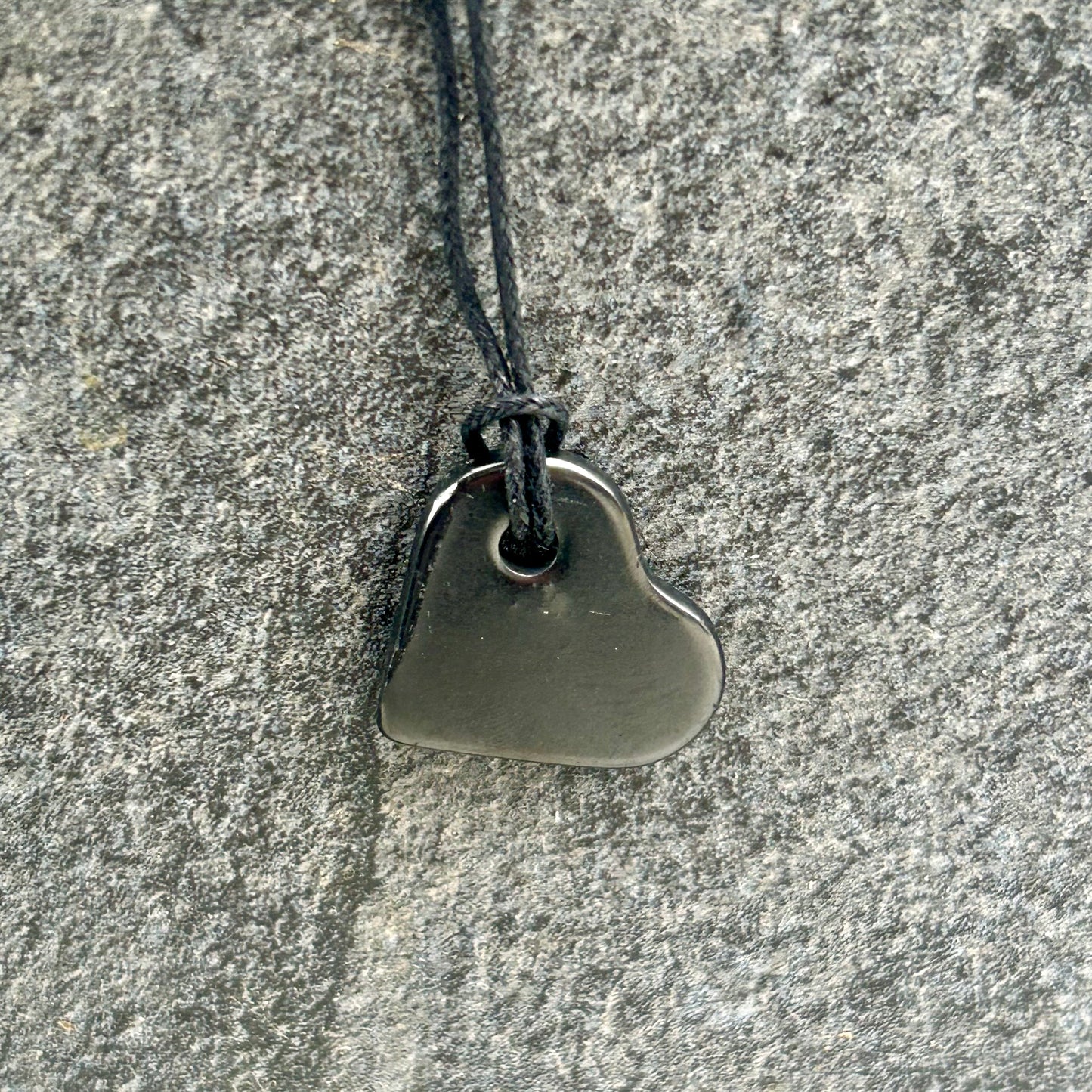 Shungite Small Heart Pendants