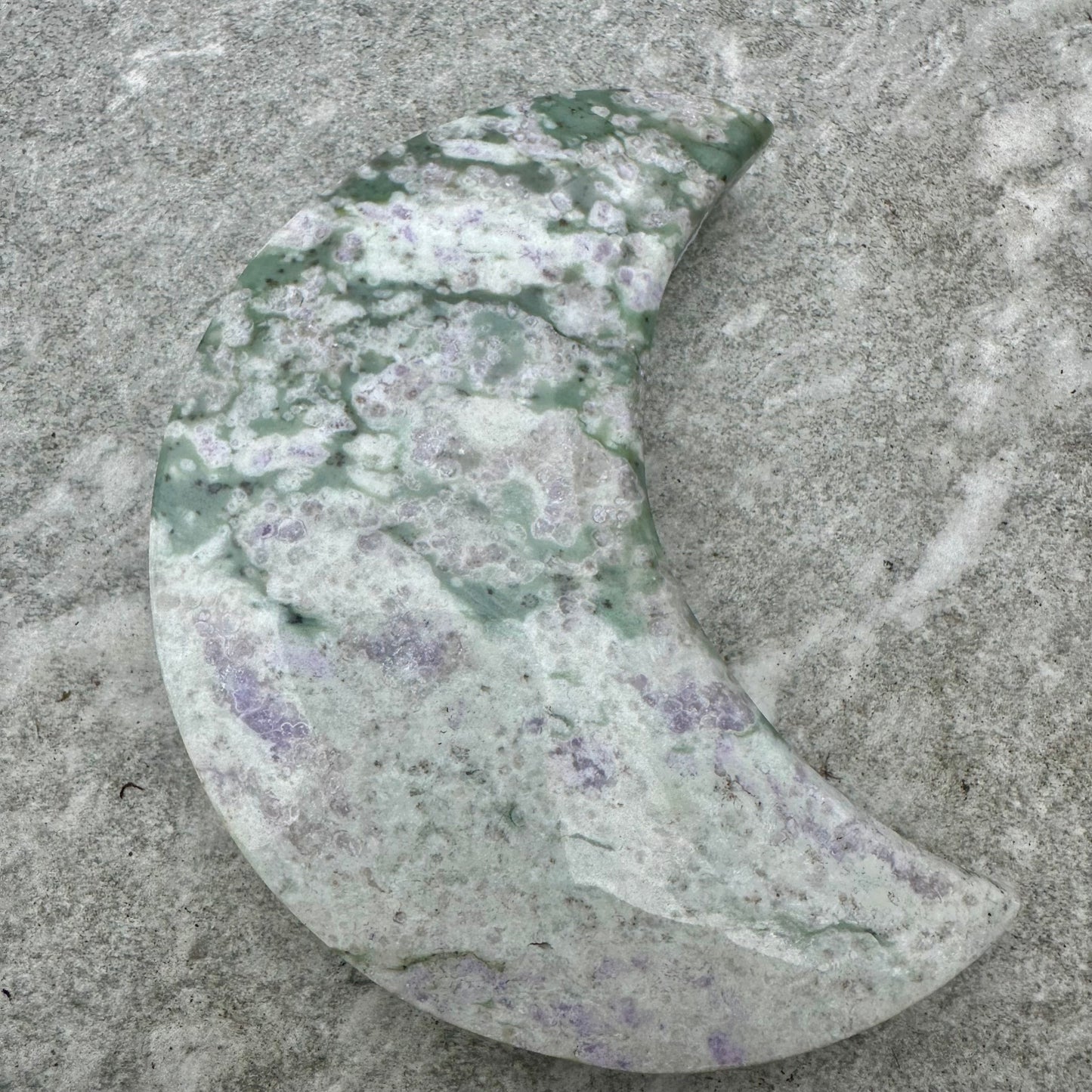 Peace Jade Moon Carving