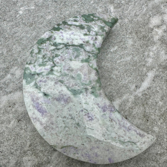 Peace Jade Moon Carving