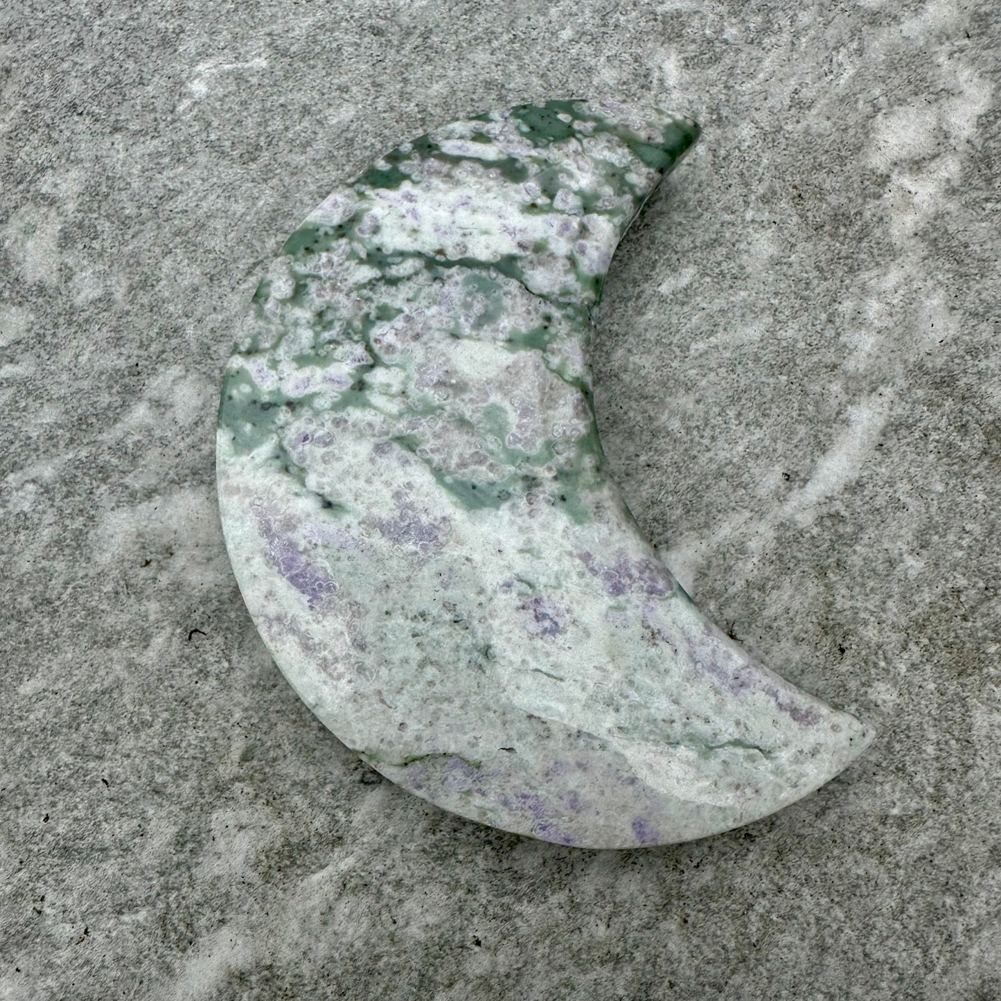 Peace Jade Moon Carving