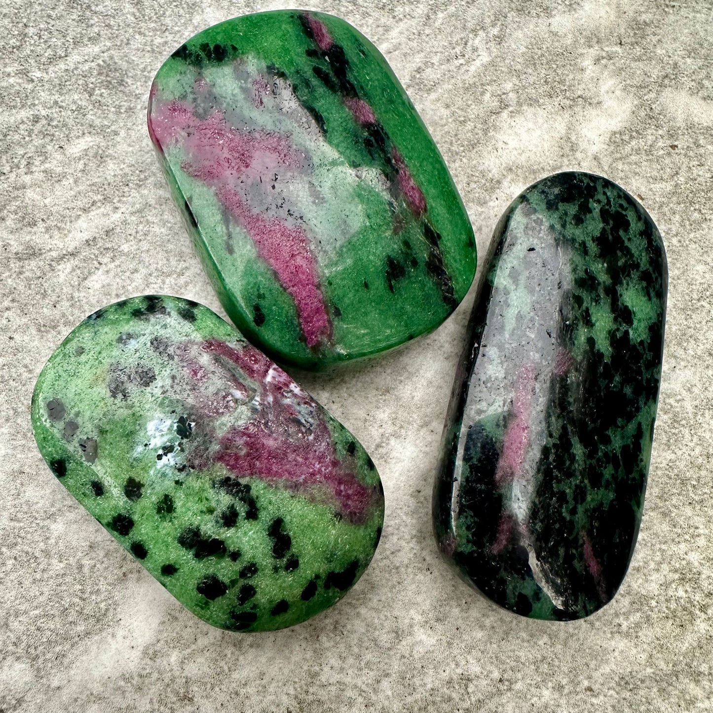 Ruby Zoisite Hearts & Palms