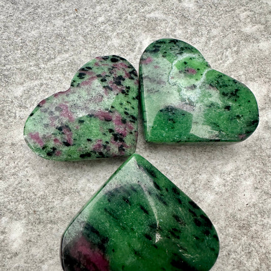 Ruby Zoisite Hearts & Palms