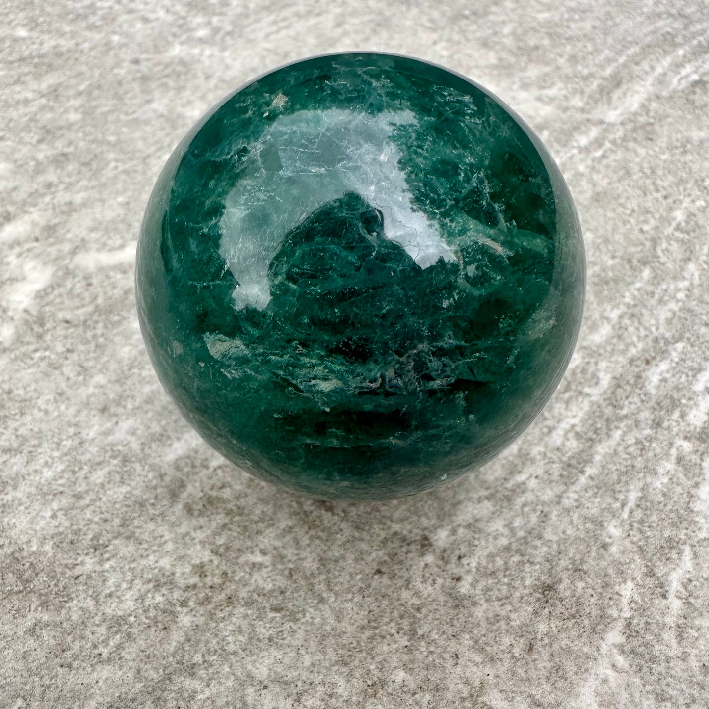 Green Fluorite Spheres