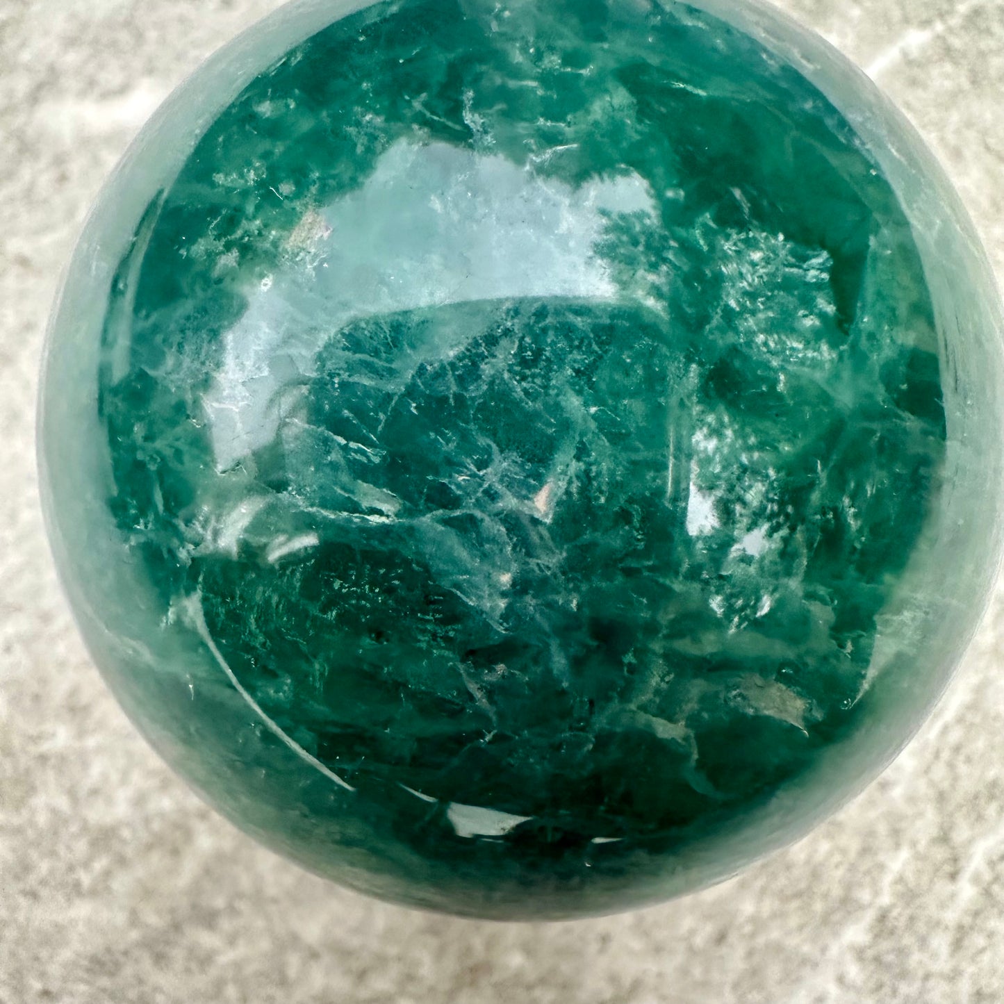 Green Fluorite Spheres