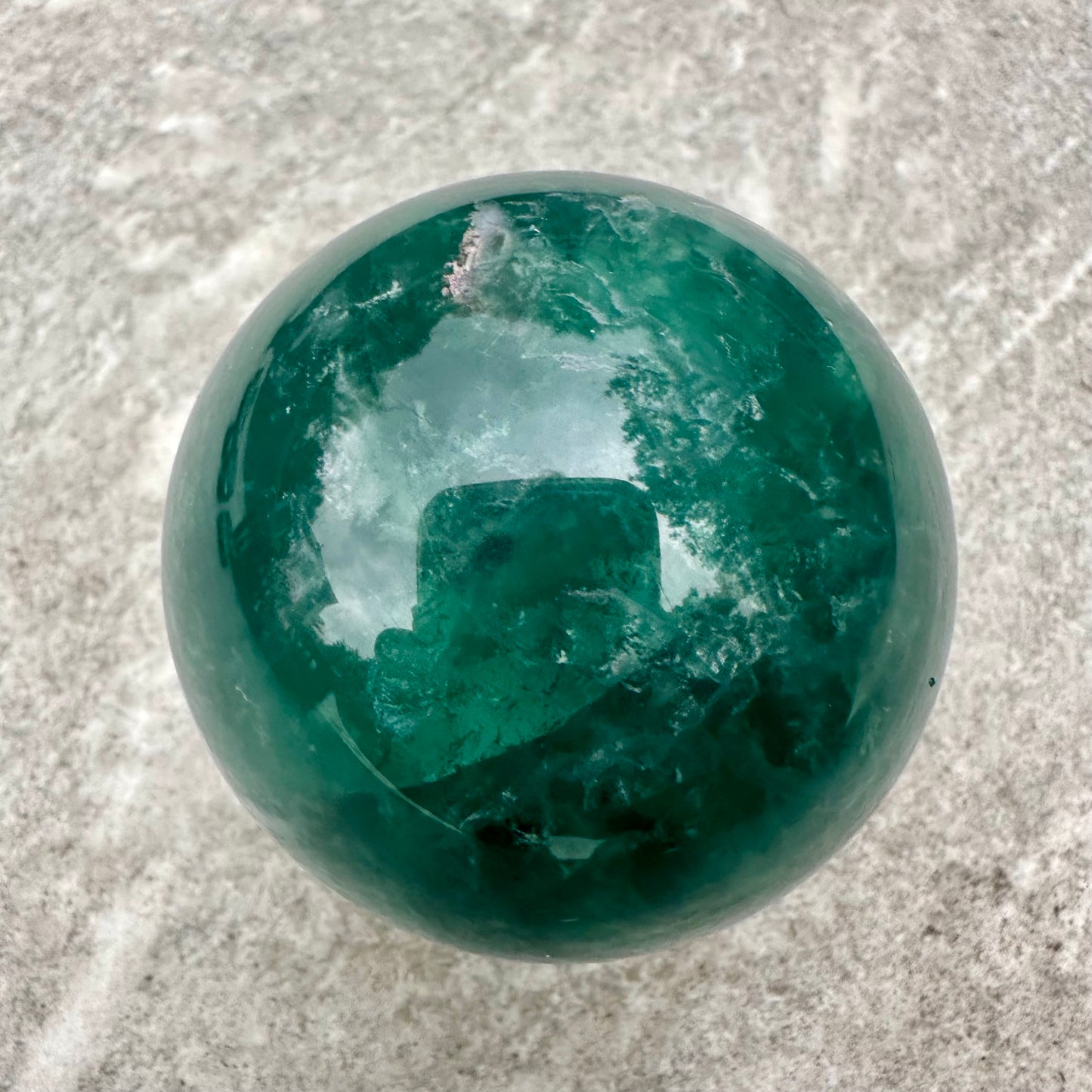 Green Fluorite Spheres
