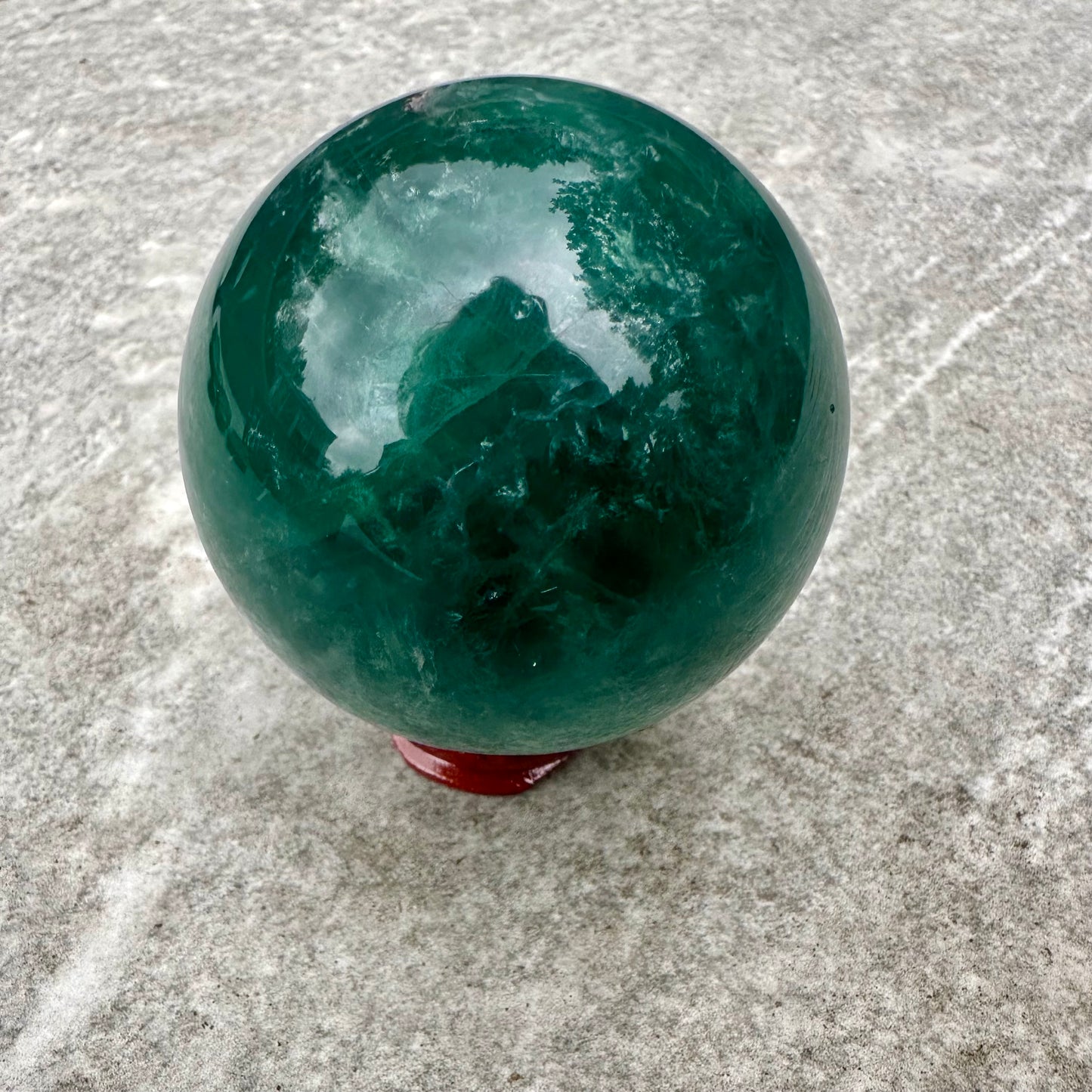 Green Fluorite Spheres