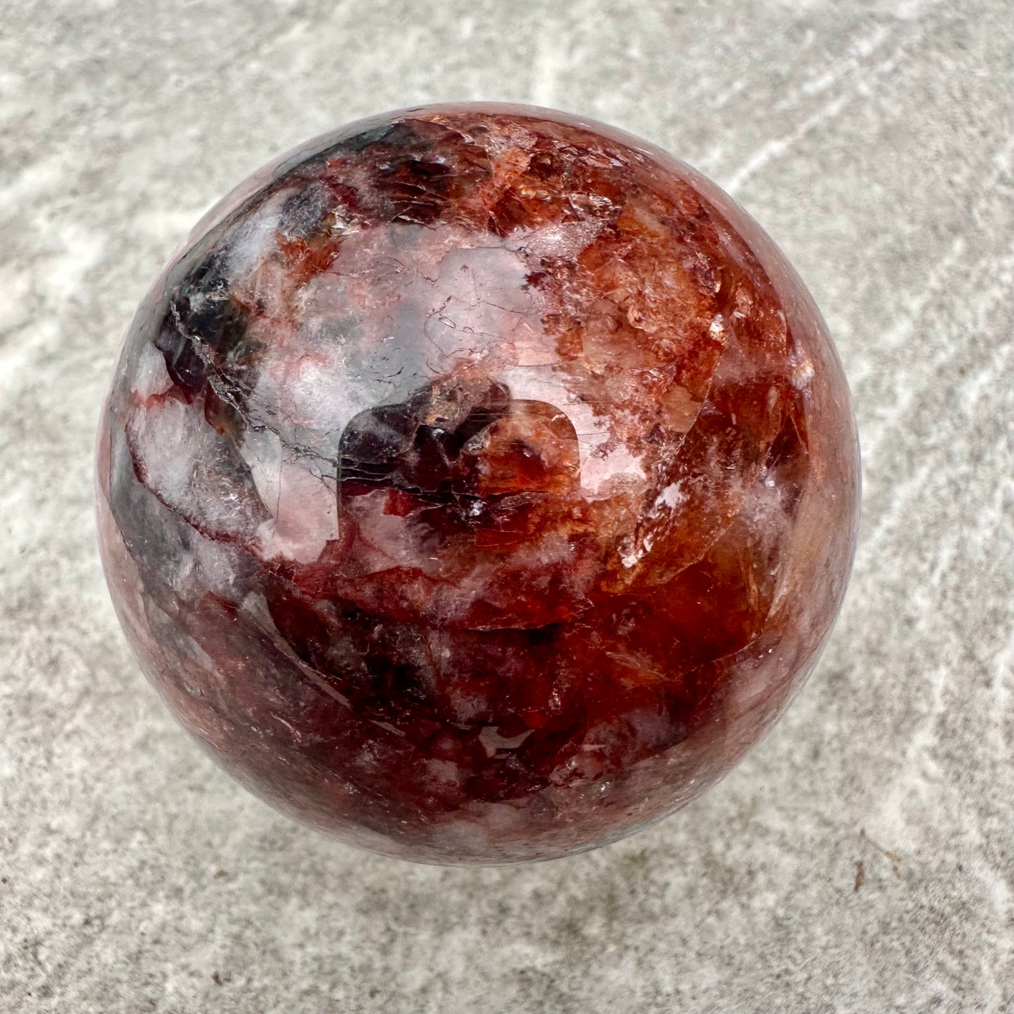 Fire Quartz Spheres