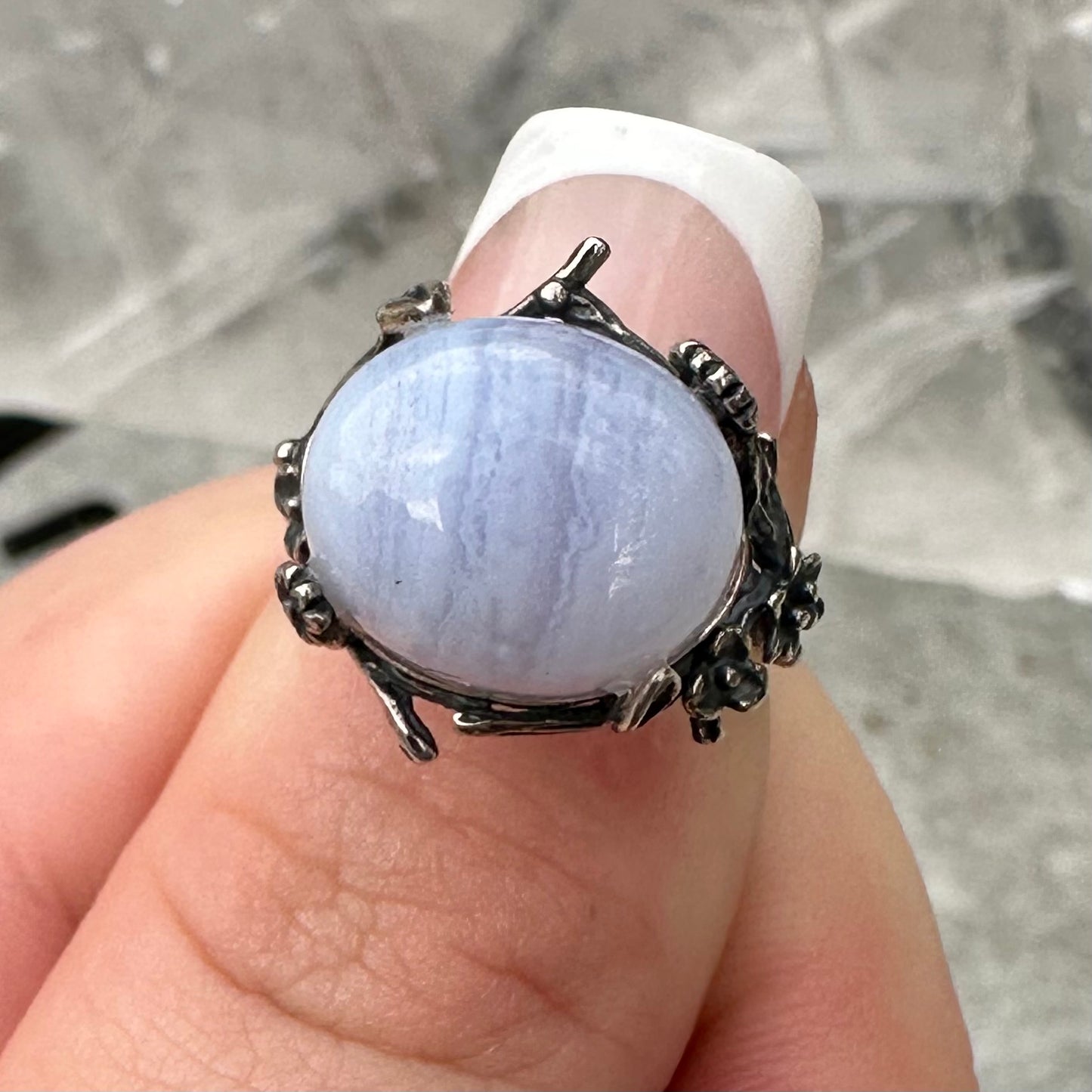 Blue Lace Pendant & Ring