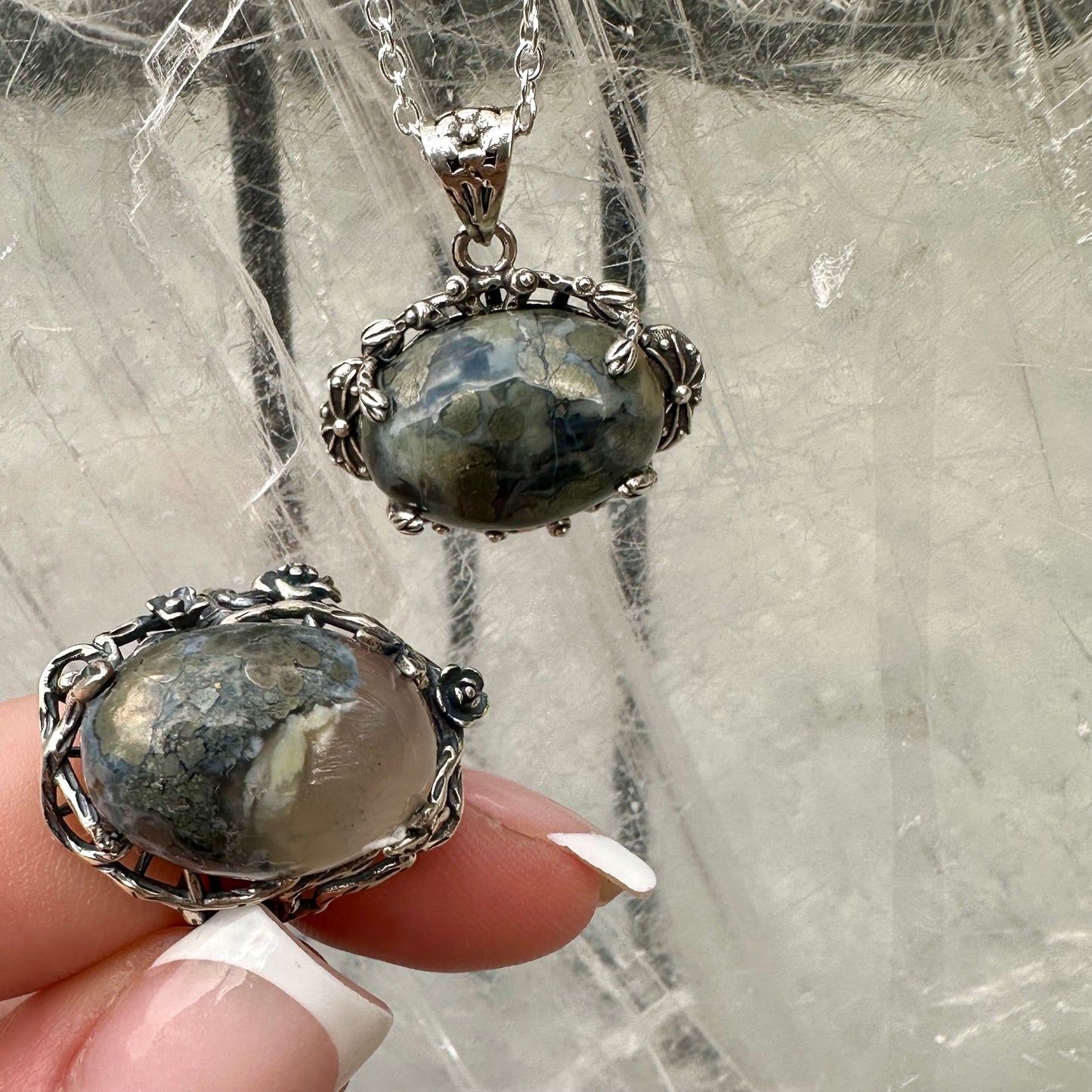 Pirite Pendant & Ring