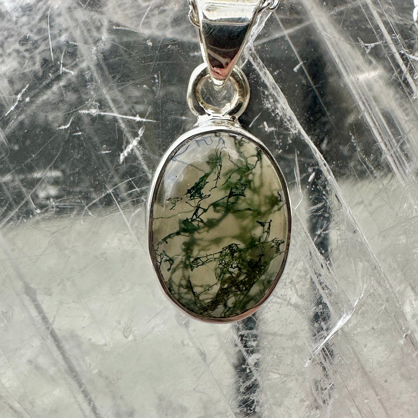 Moss Agate Mini Pendants