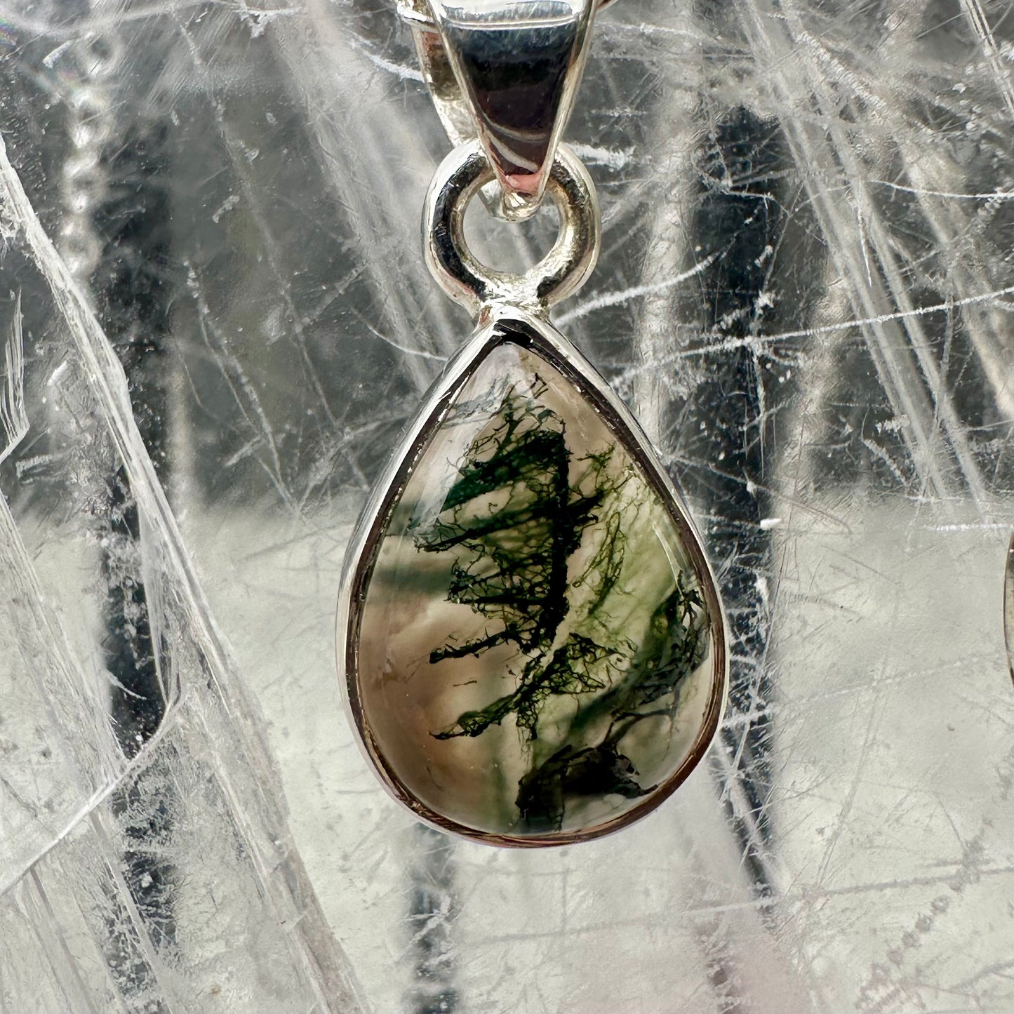 Moss Agate Mini Pendants
