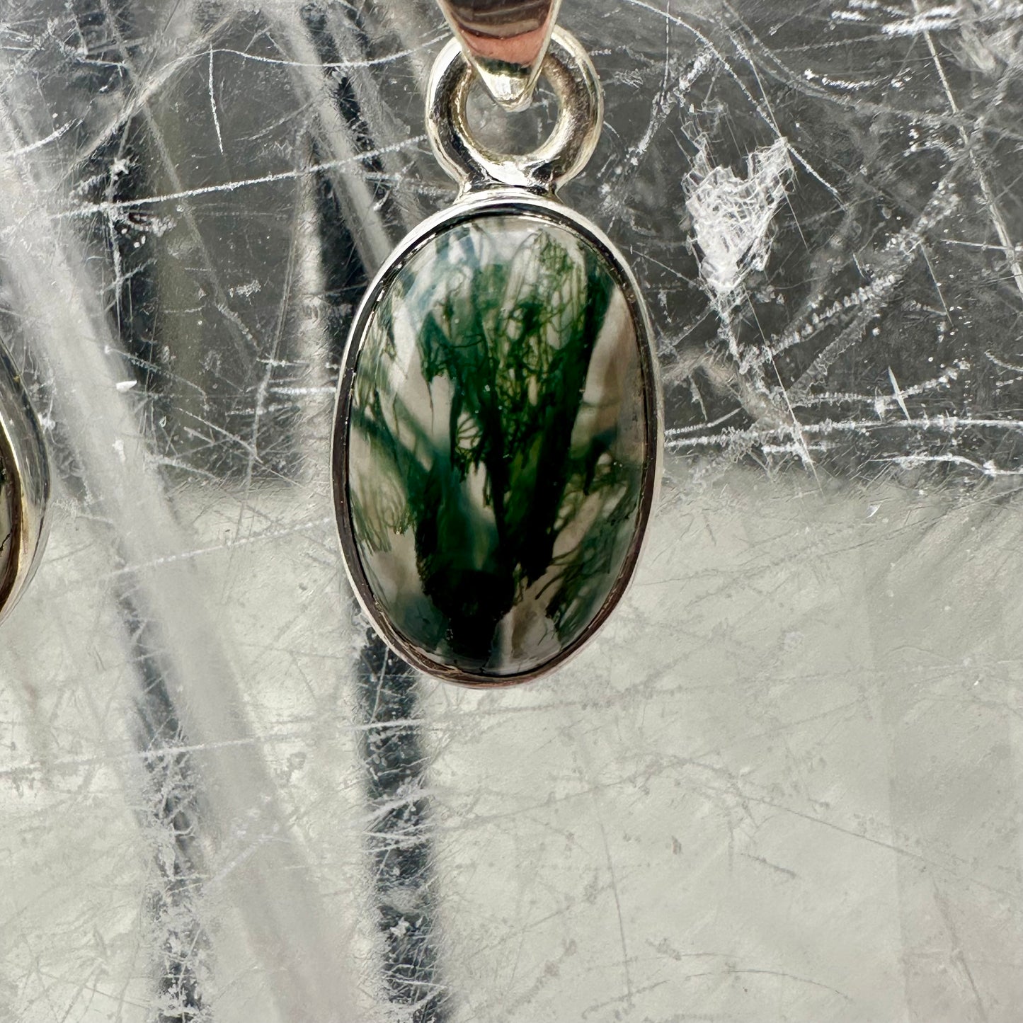 Moss Agate Mini Pendants