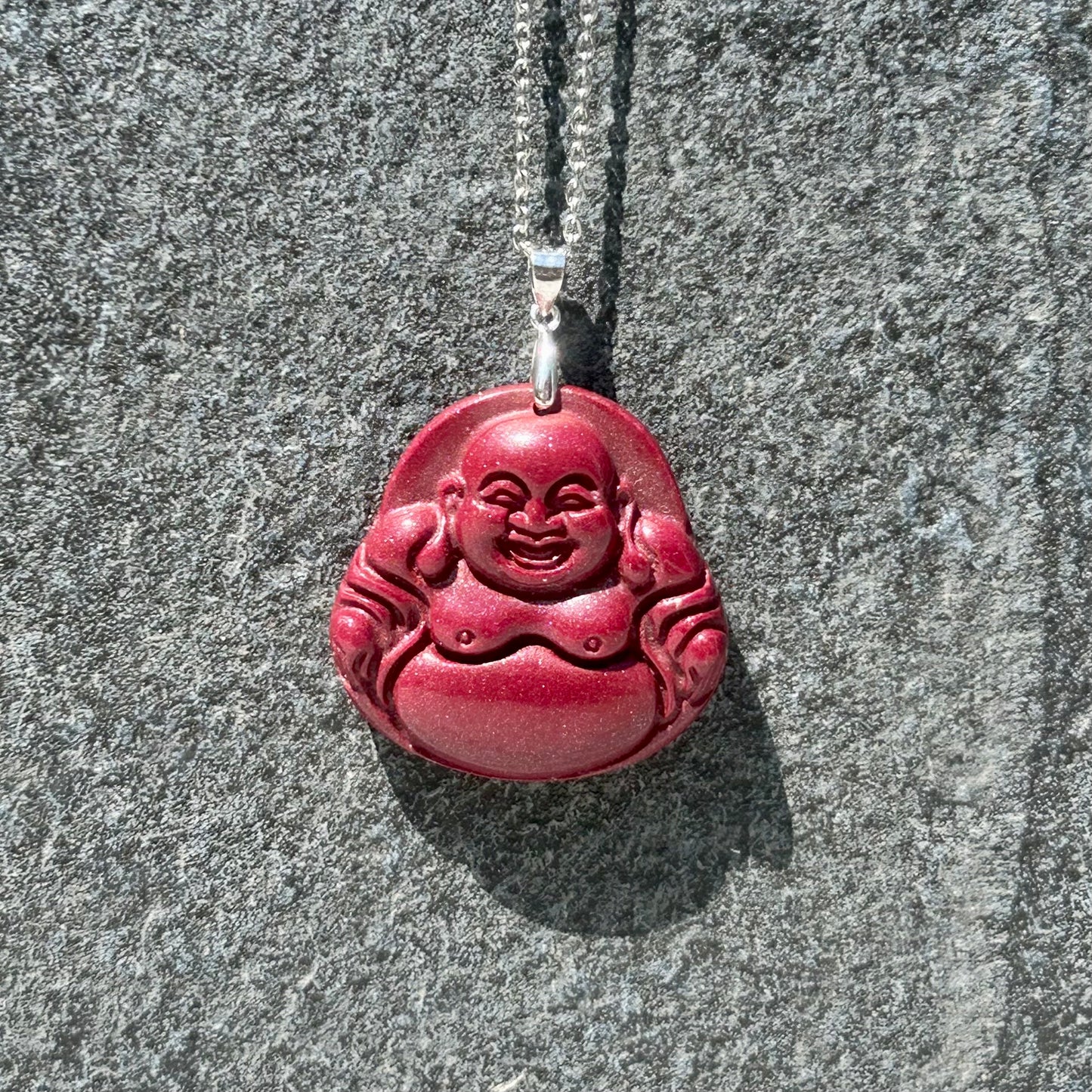 Cinnabar Buddha Pendant