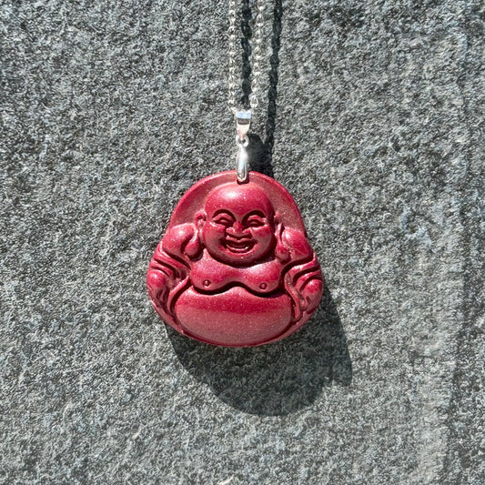 Cinnabar Buddha Pendant