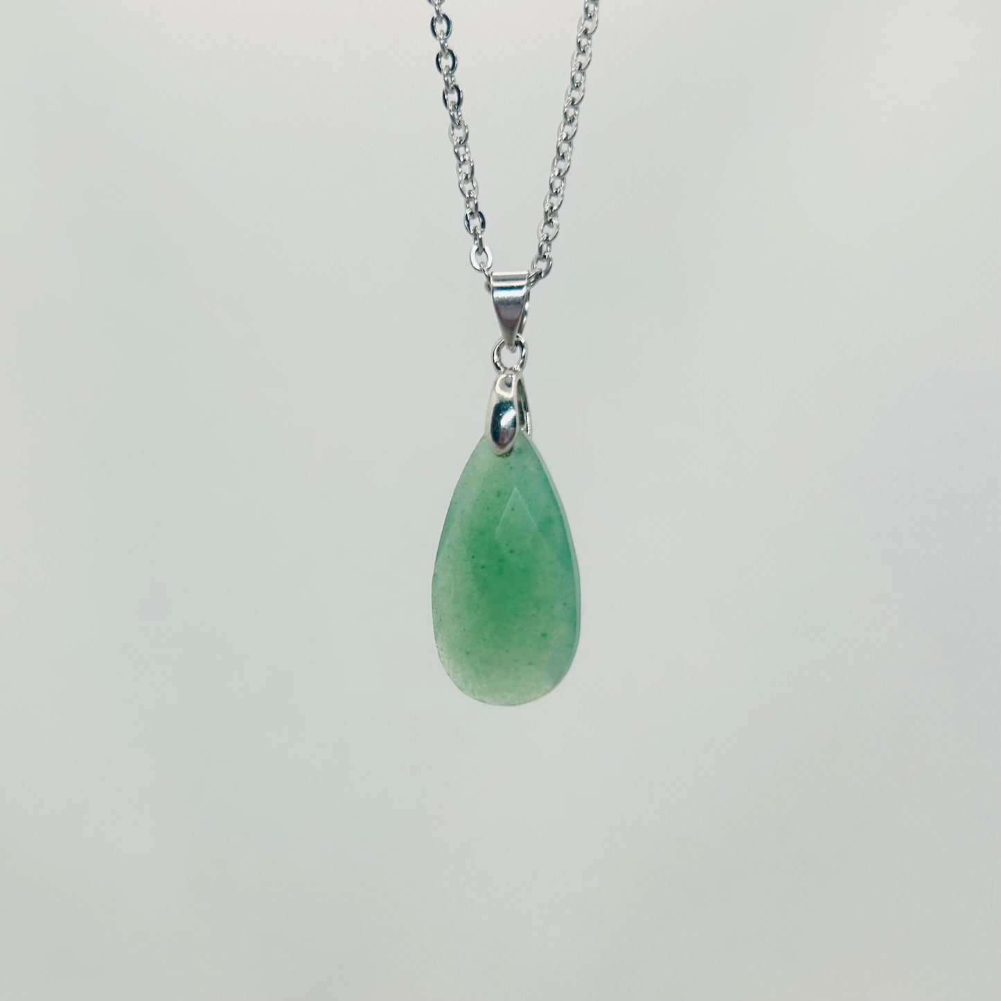 Green Aventurine Faceted Pendants