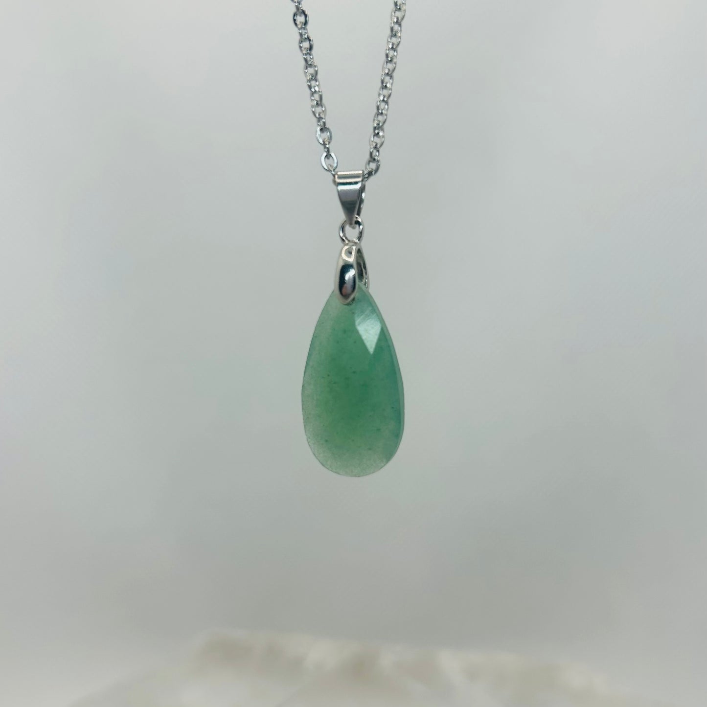 Green Aventurine Faceted Pendants