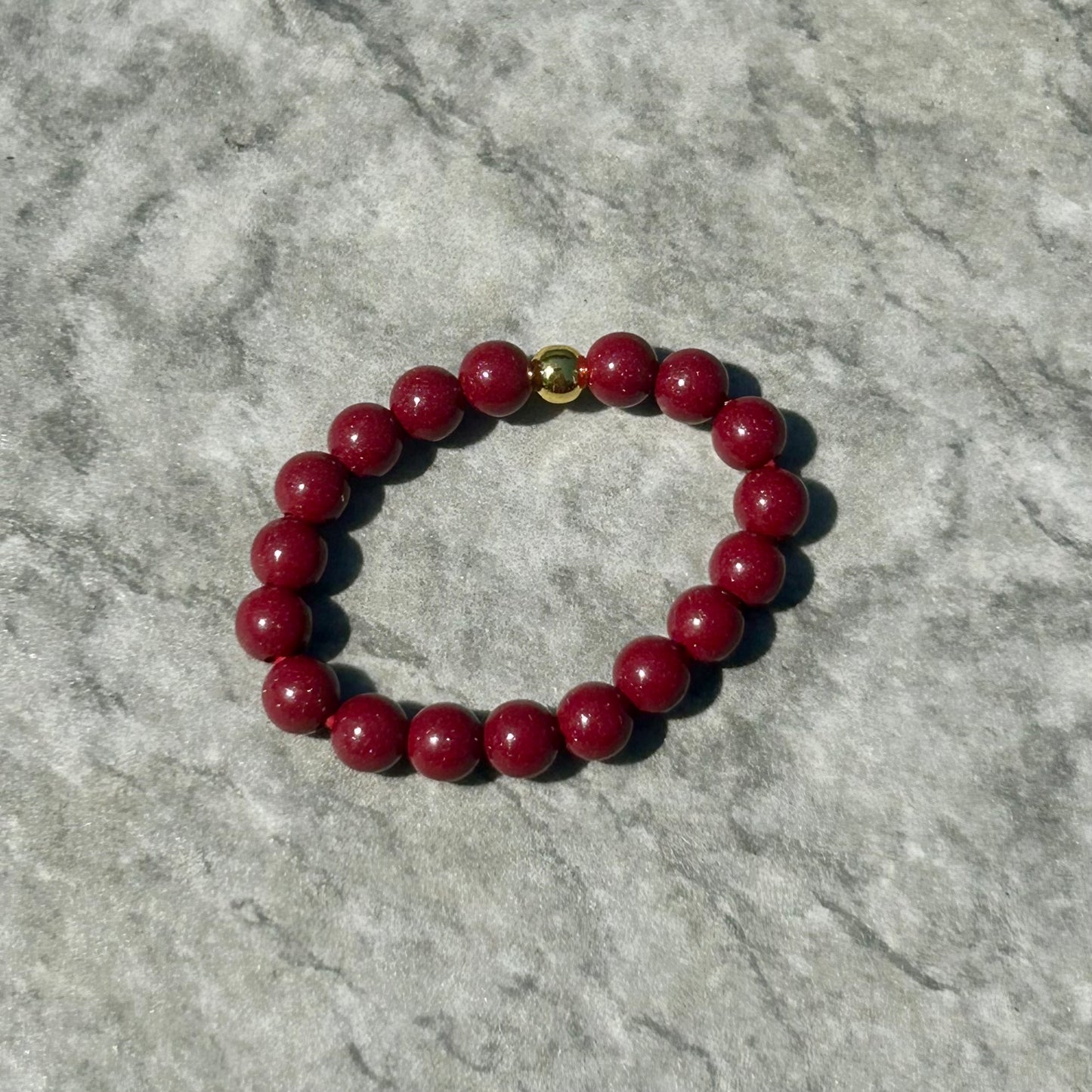 Cinnabar Beaded Ring