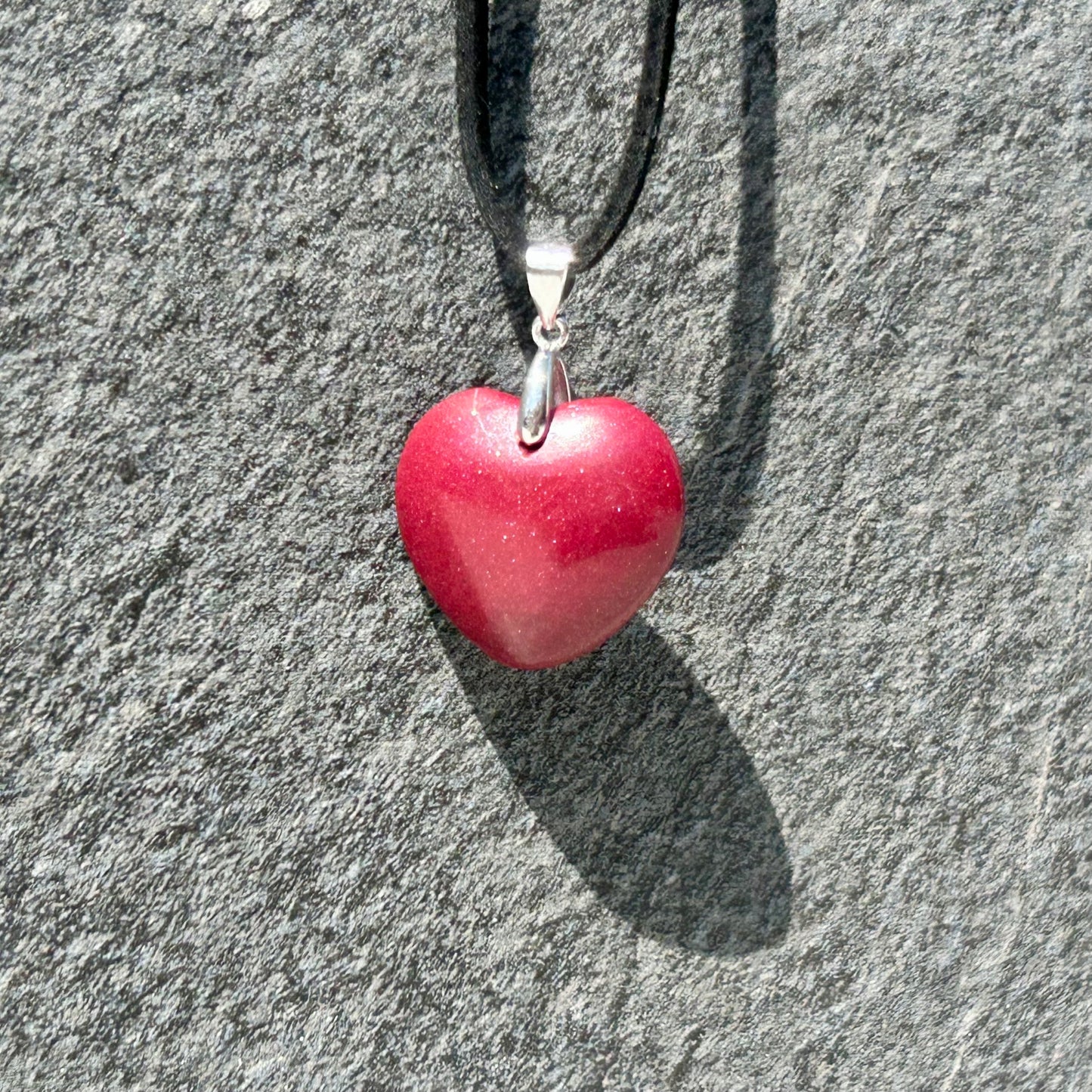 Cinnabar Heart Pendant