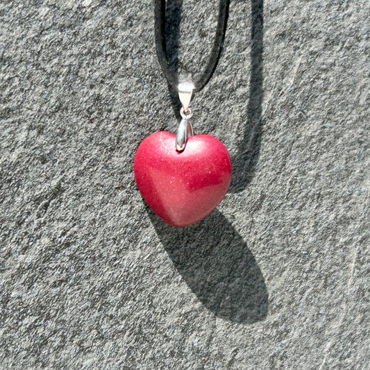 Cinnabar Heart Pendant