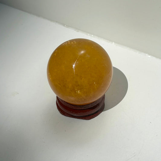 Yellow Fluorite & Mica Spheres