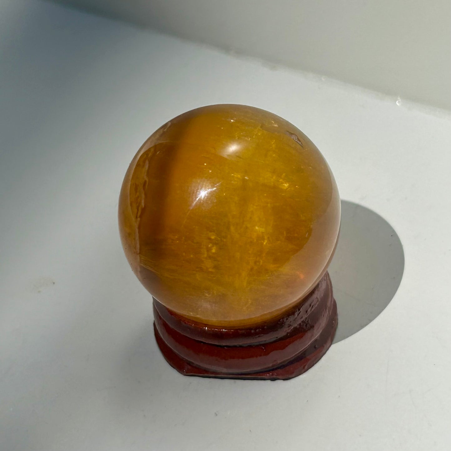 Yellow Fluorite & Mica Sphere