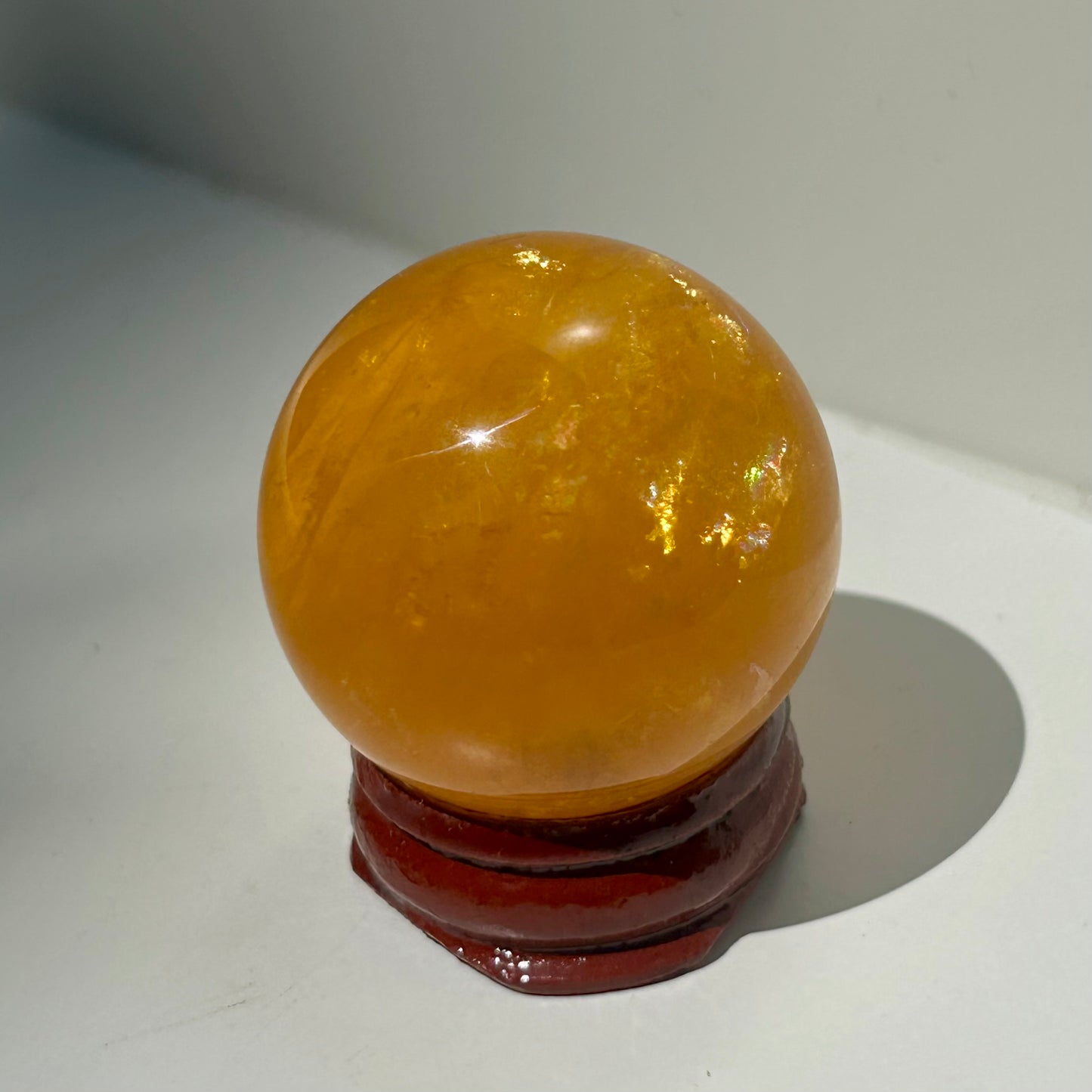 Yellow Fluorite & Mica Mini Sphere