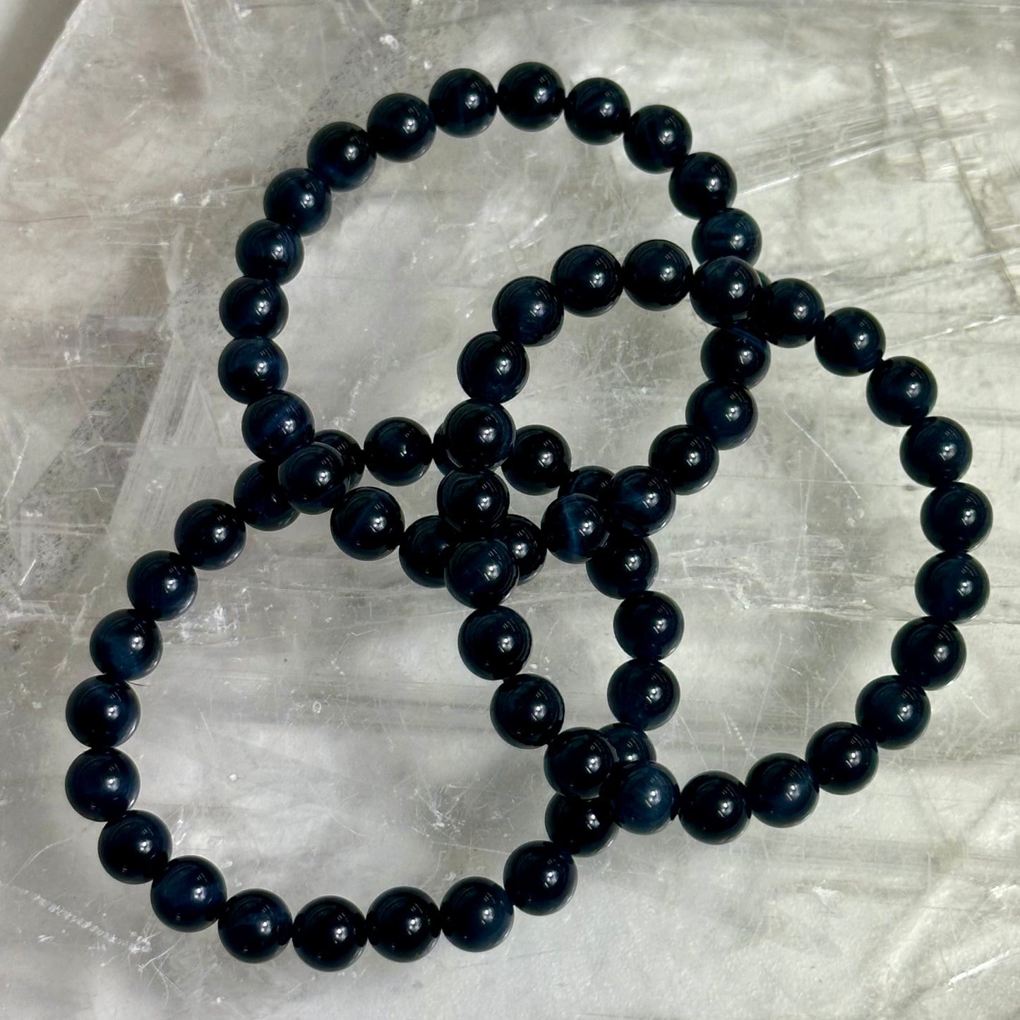Blue Tigers Eye 6mm Bracelets
