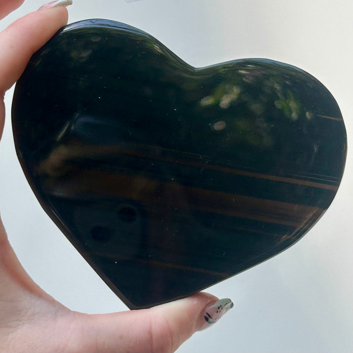 Ice Obsidian Hearts On Stand (37)