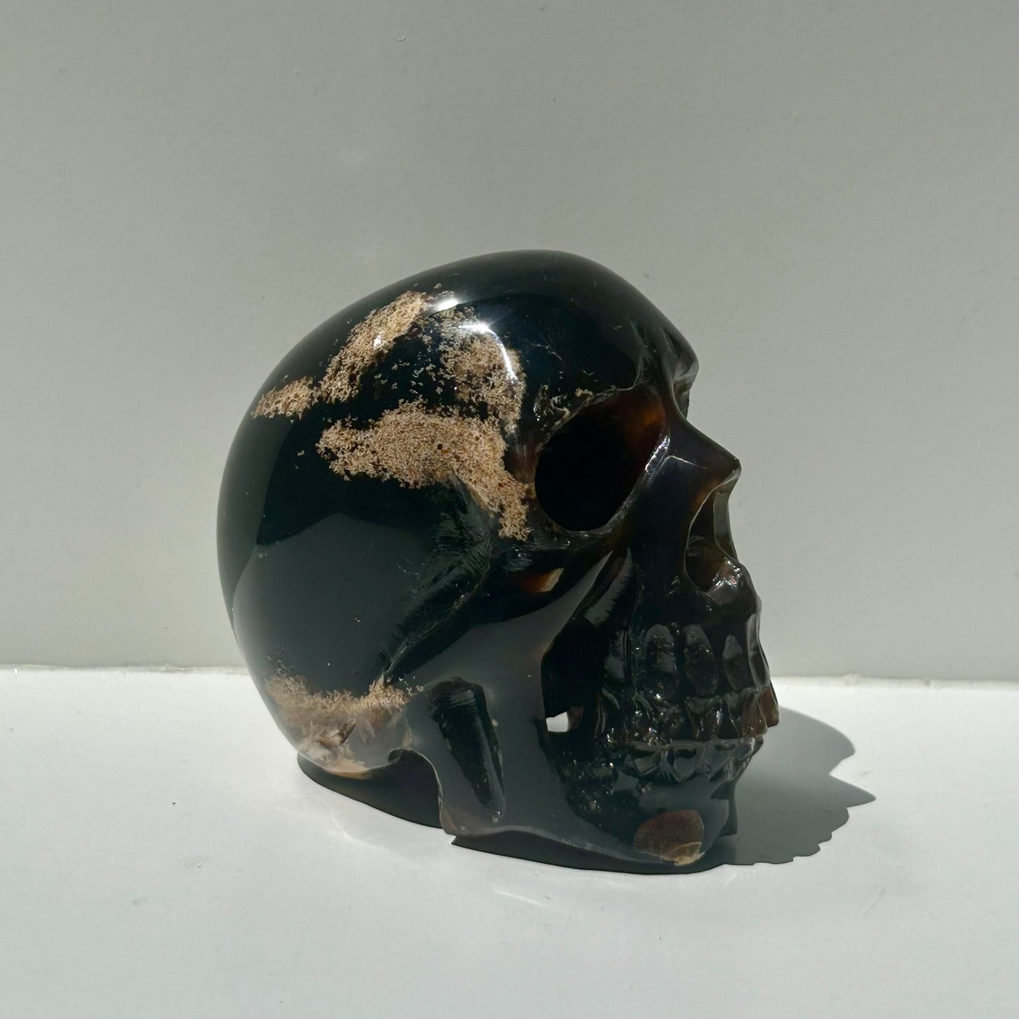 Amber Skull Carvings