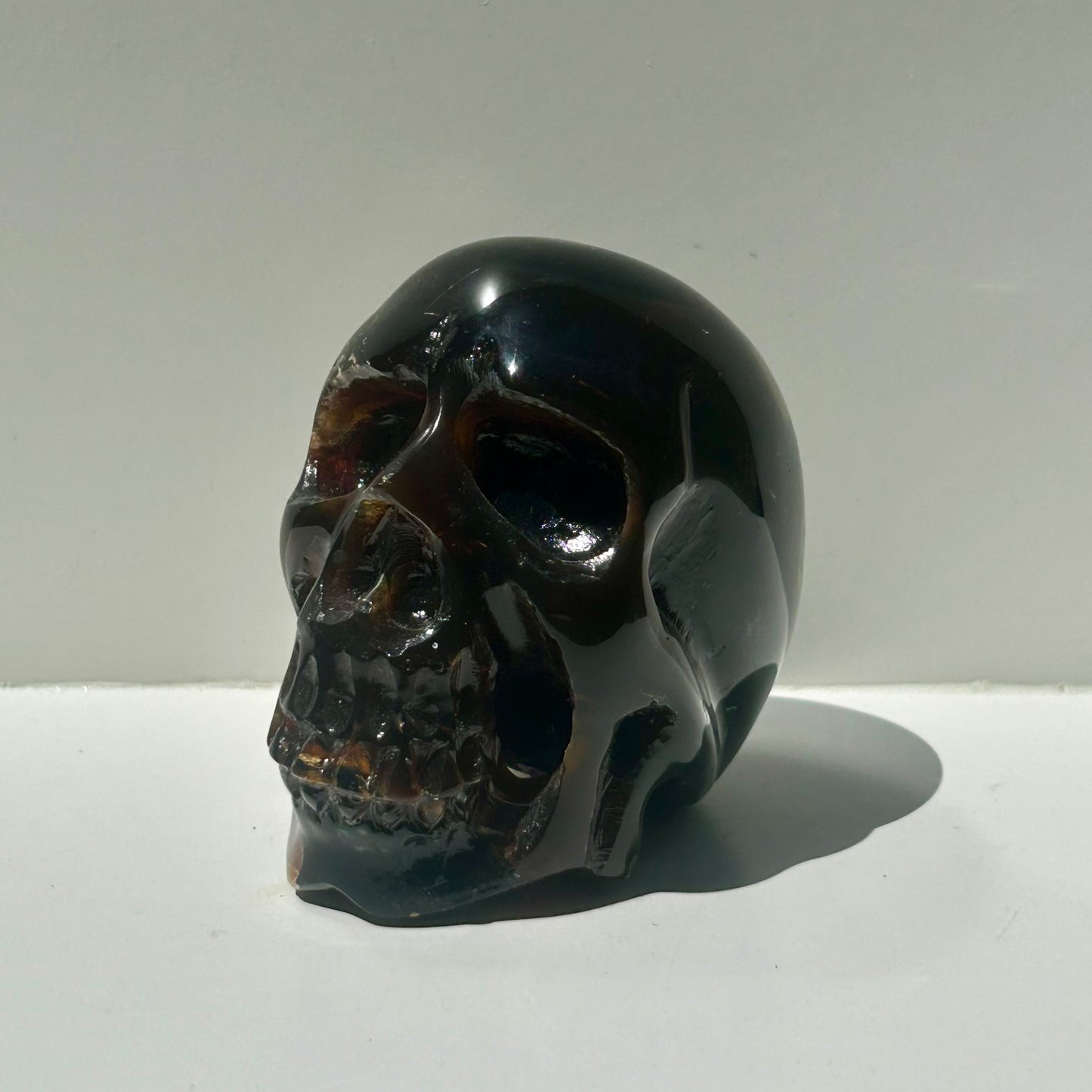 Amber Skull Carvings