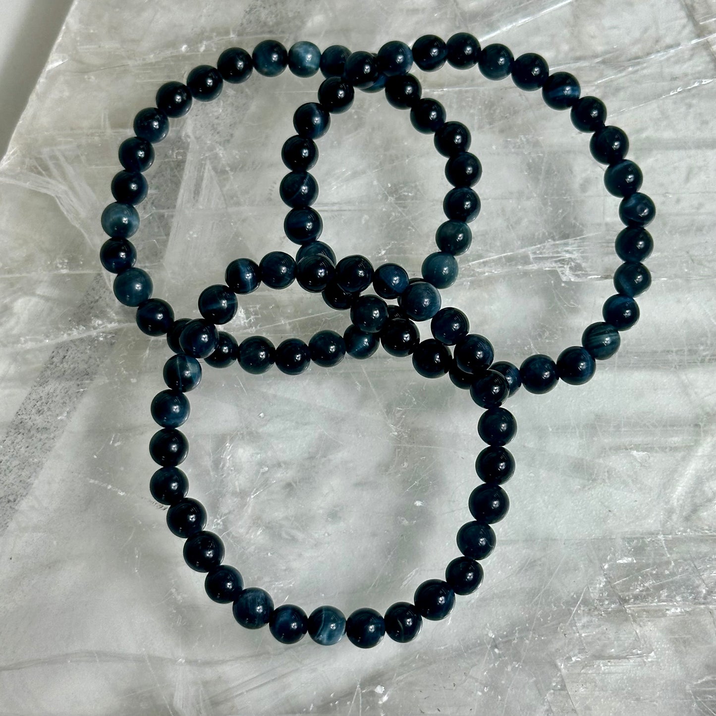 Blue Tigers Eye 8mm Bracelets