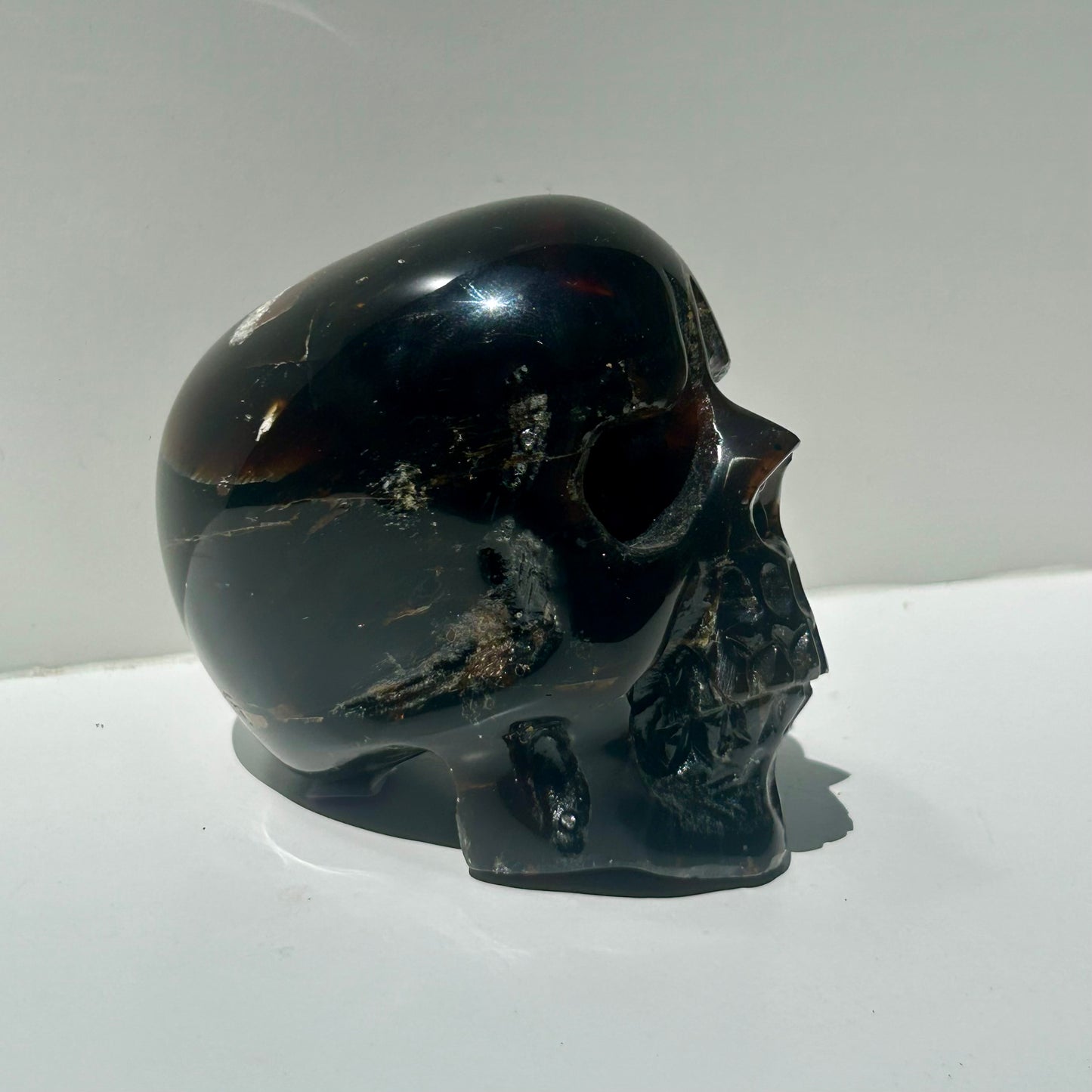 Amber Skull Carvings