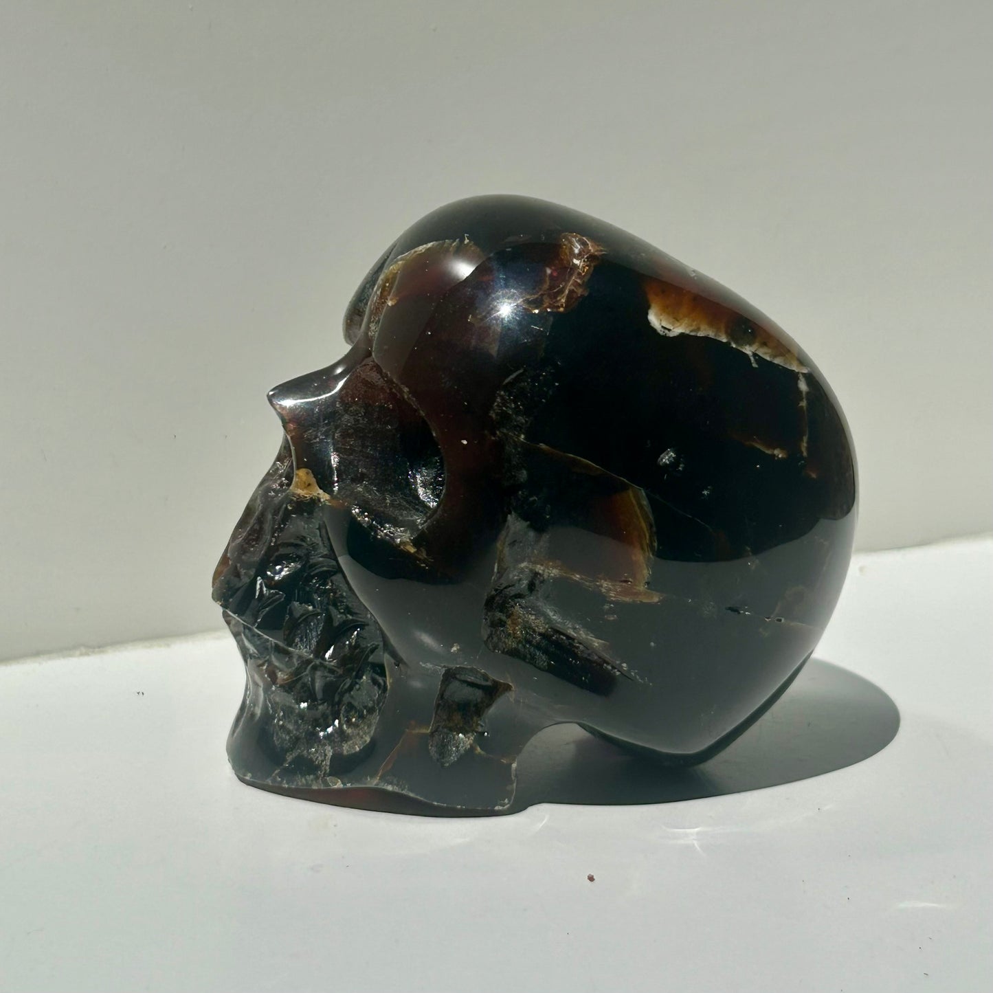 Amber Skull Carvings