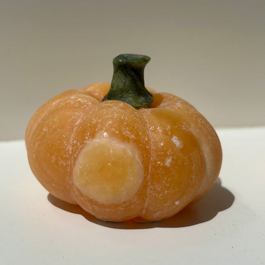 Orange Calcite Pumpkins Carvings