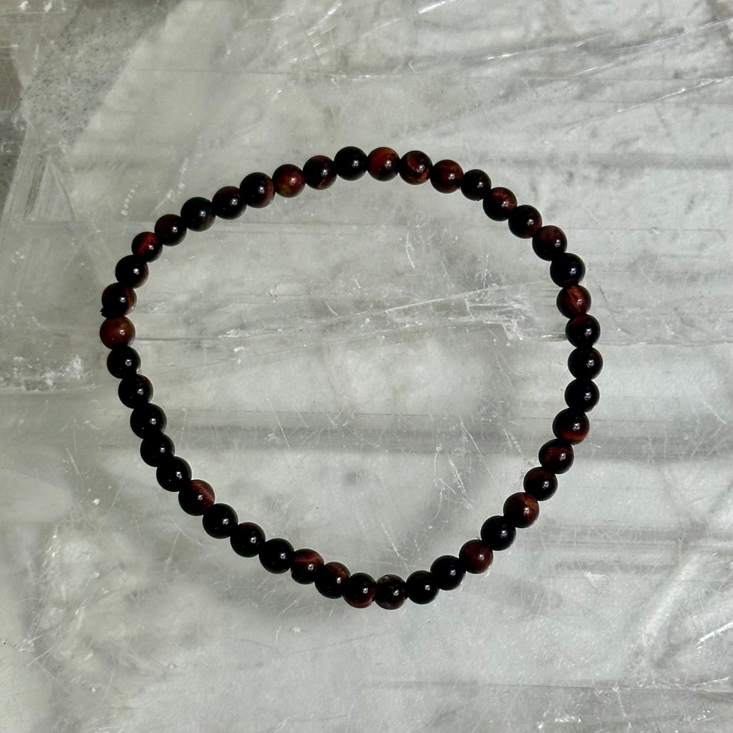 Red Tigers Eye 4mm Bracelets