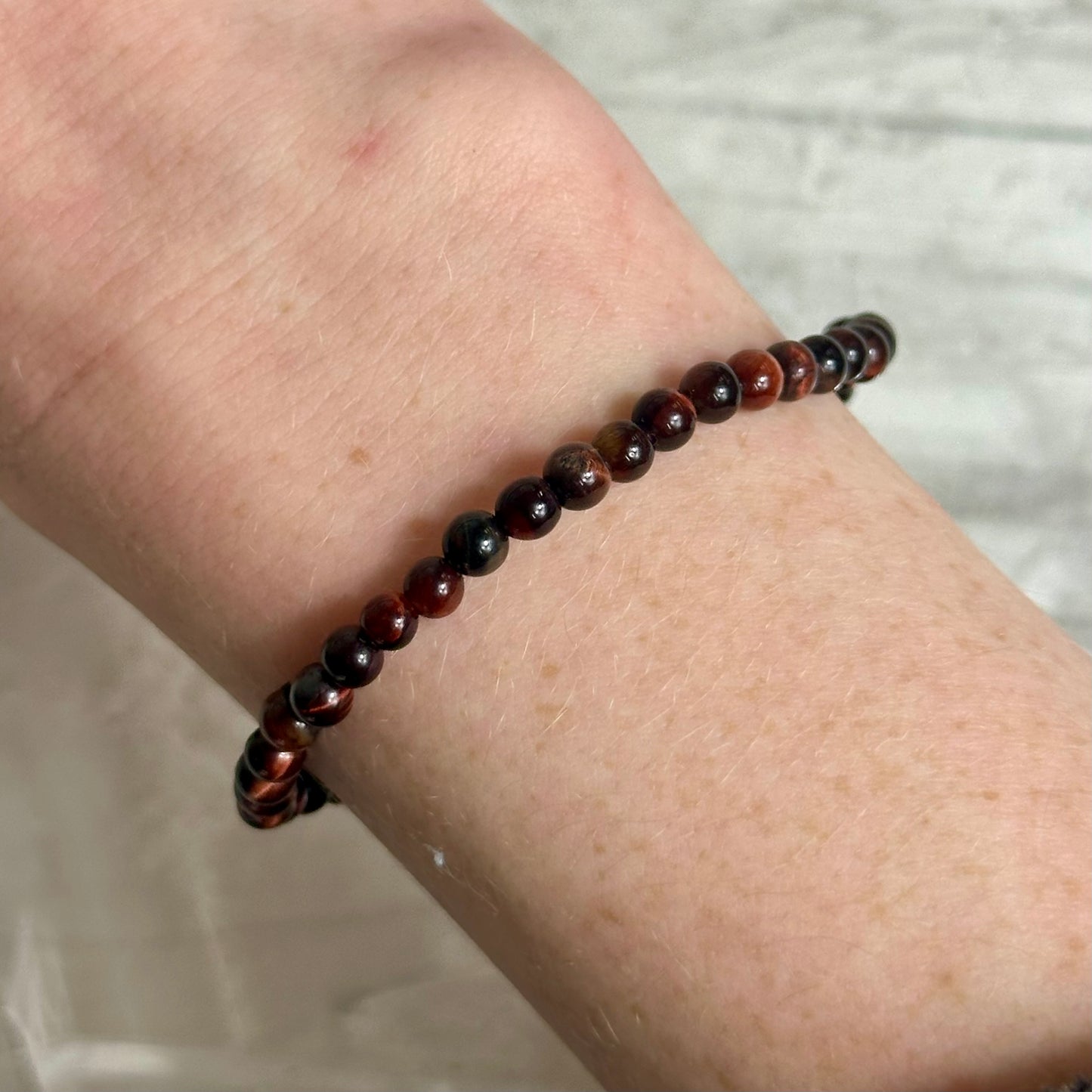 Red Tigers Eye 4mm Bracelets