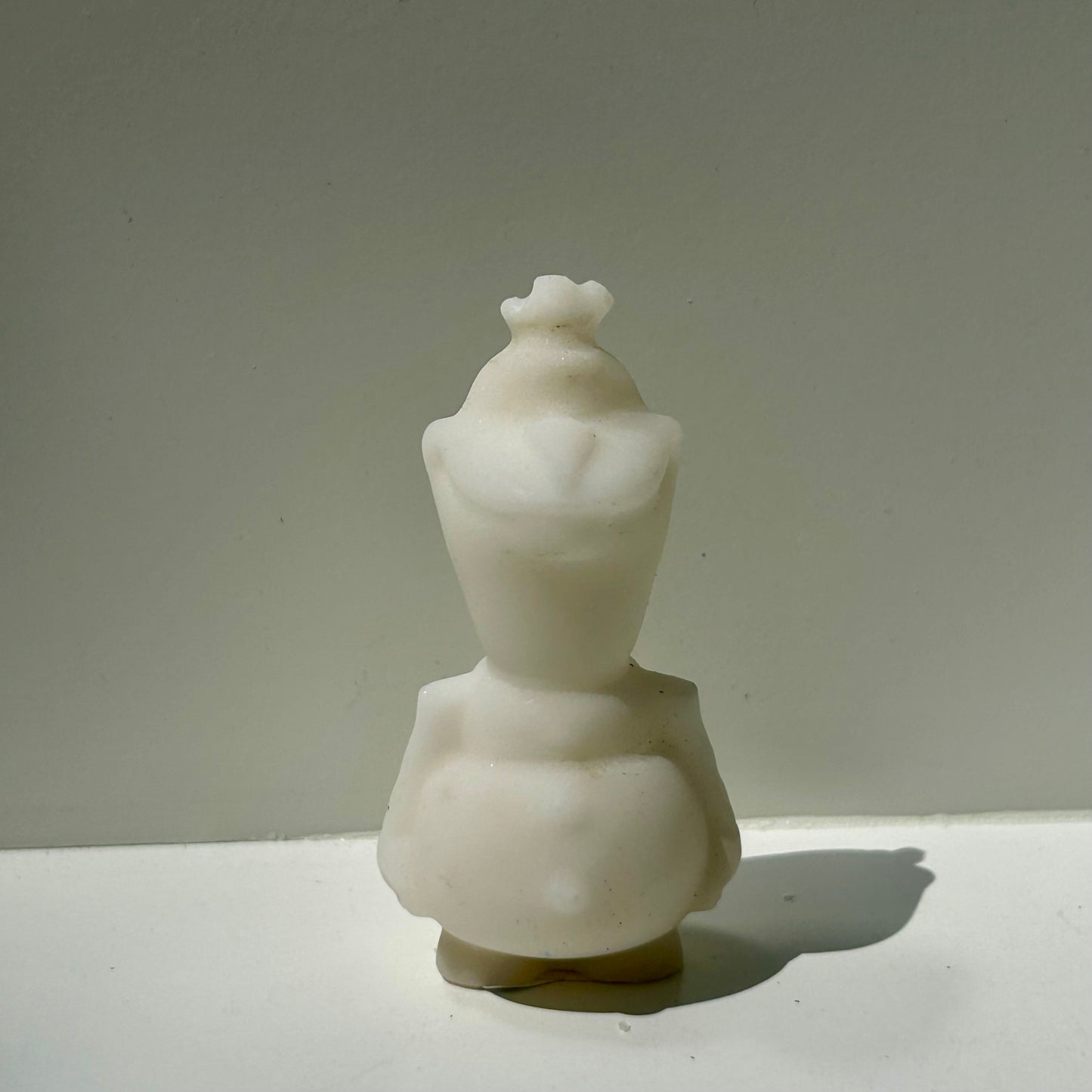White Jade Olaf Carving