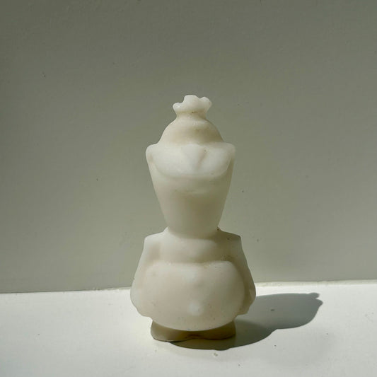 White Jade Olaf Carving