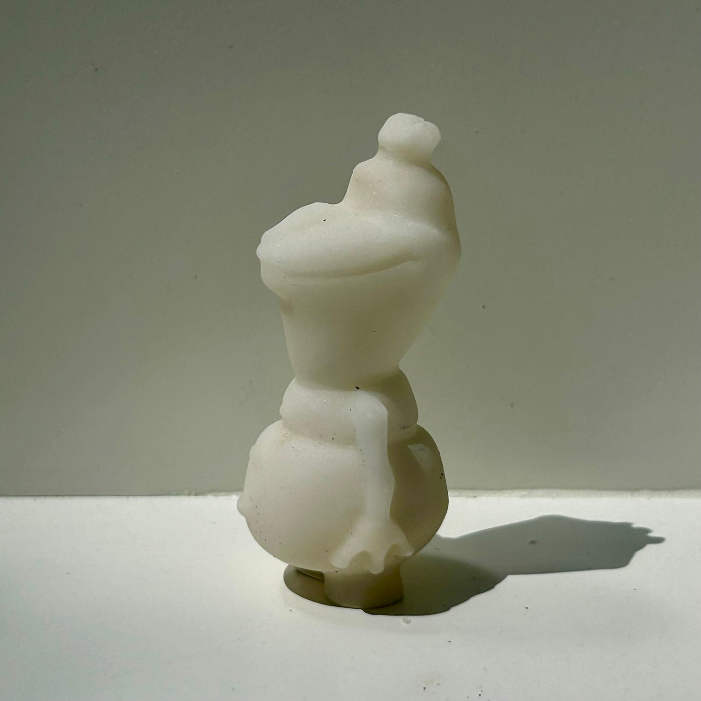 White Jade Olaf Carving