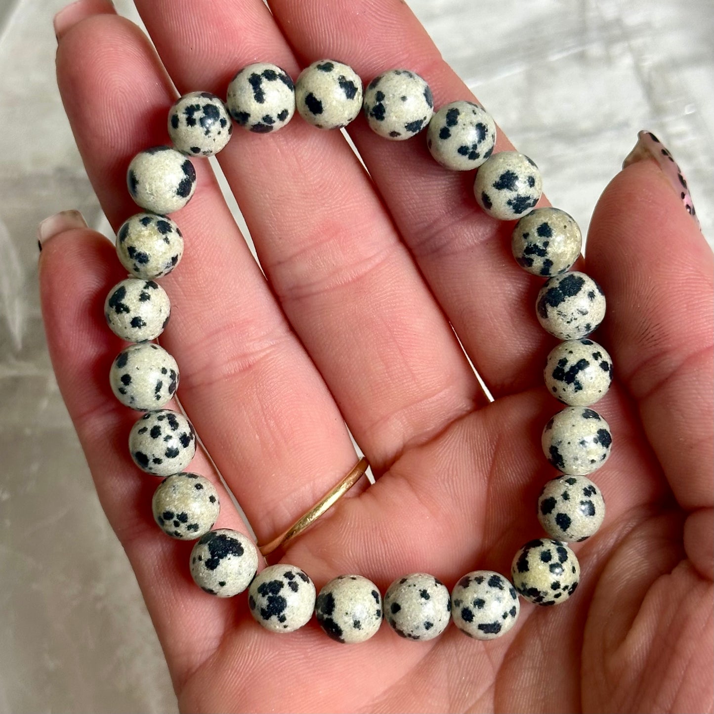 Dalmation Jasper 8mm Bracelets