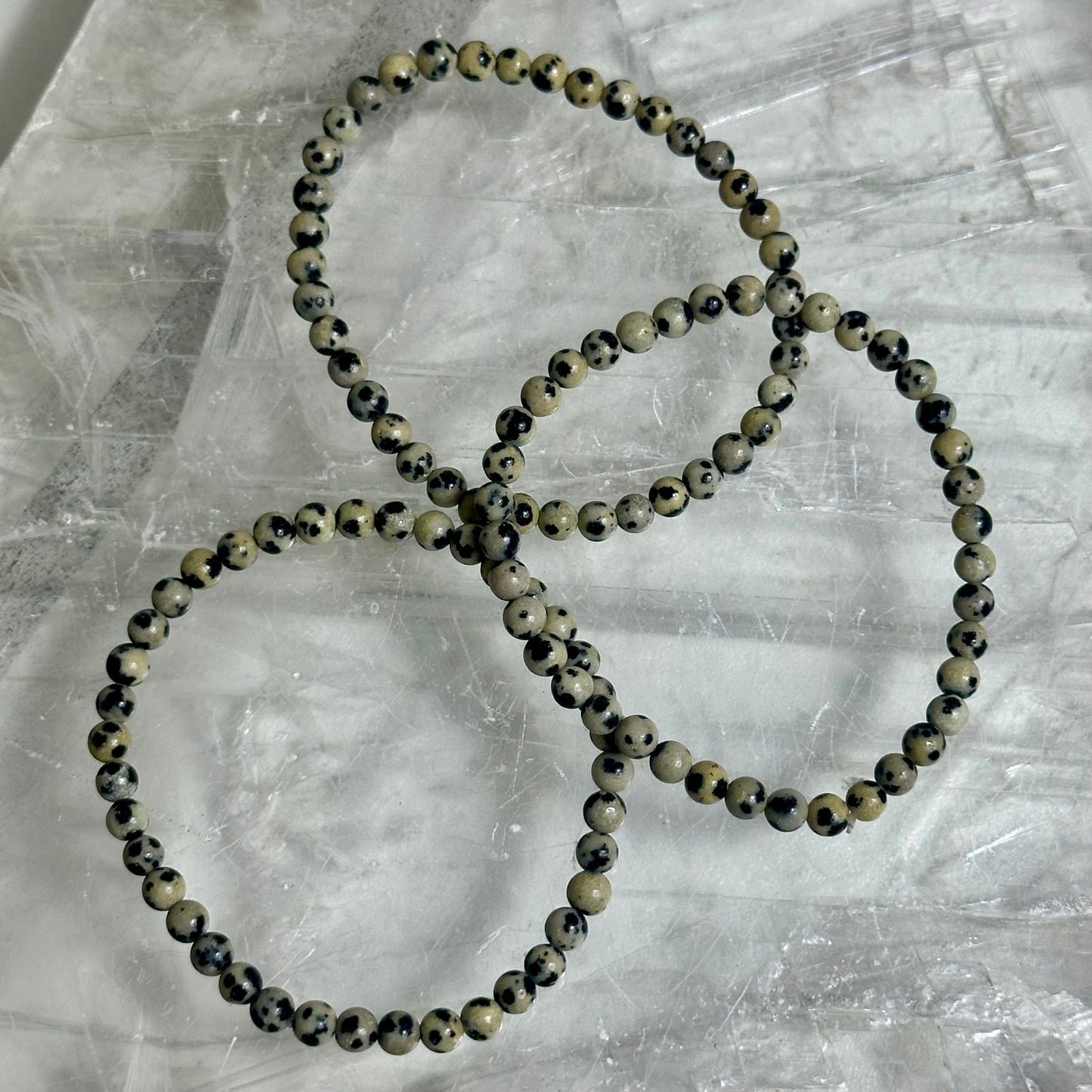 Dalmation Jasper 4mm Bracelets
