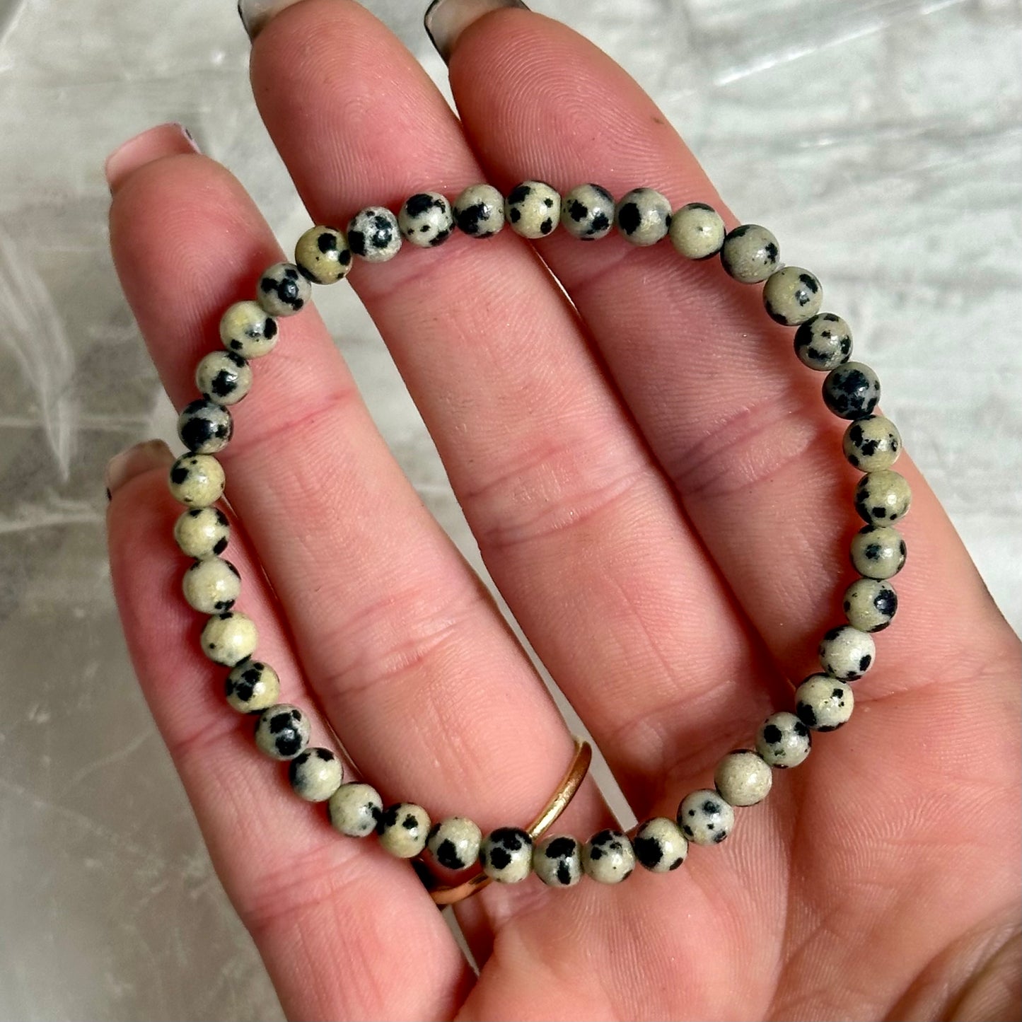 Dalmation Jasper 4mm Bracelets