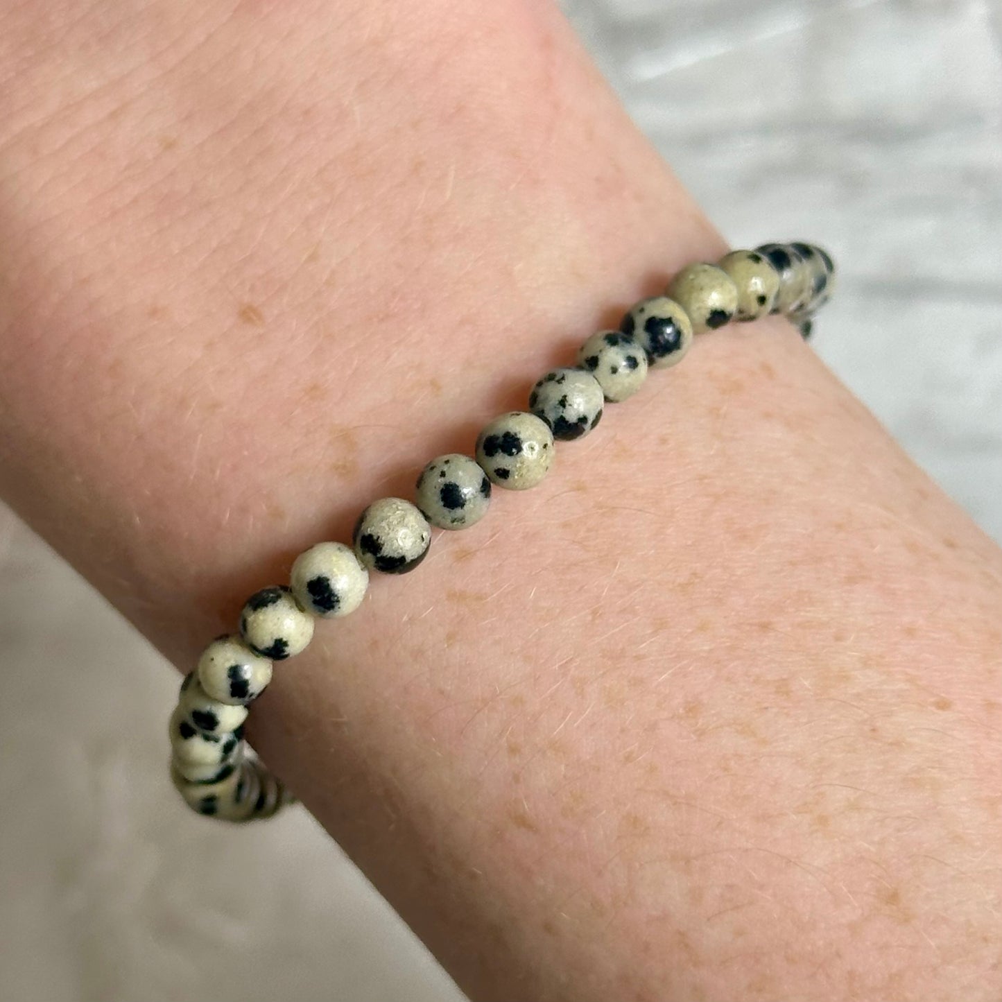 Dalmation Jasper 4mm Bracelets