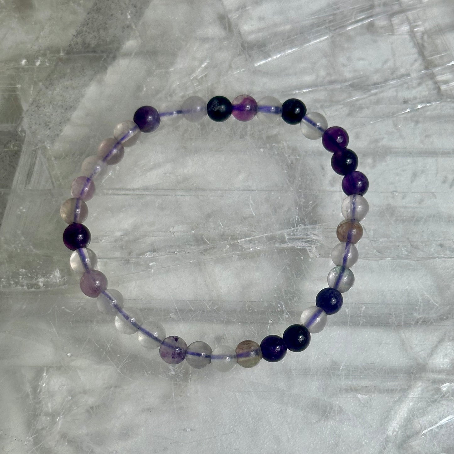 Purple Fluorite 6mm Braclets