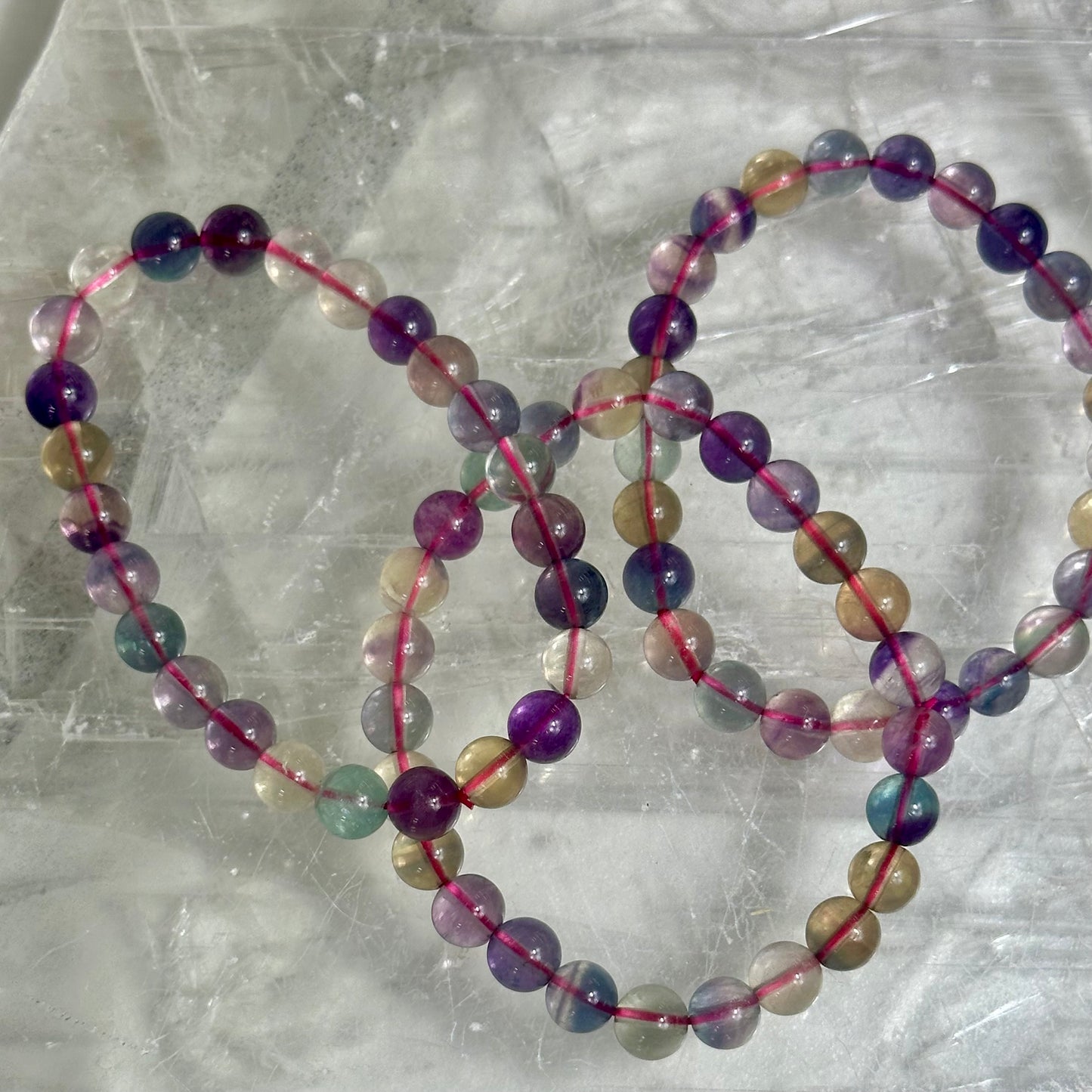 Rainbow Fluorite 8mm Bracelets