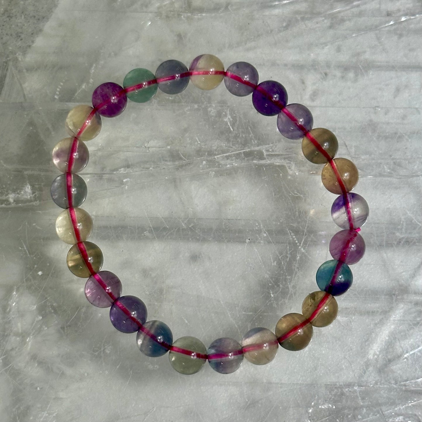 Rainbow Fluorite 8mm Bracelets