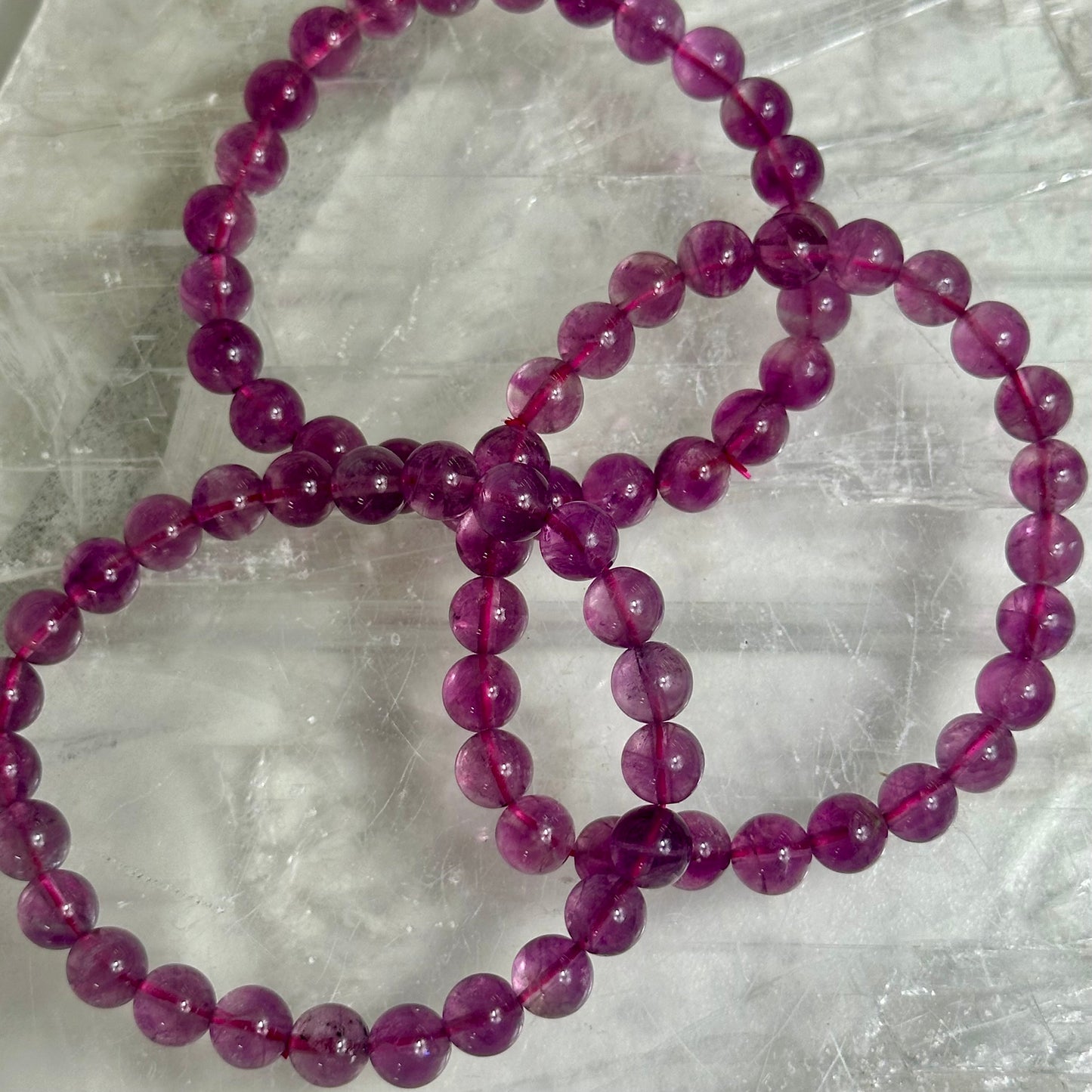 Purple Florite 8mm Braclets