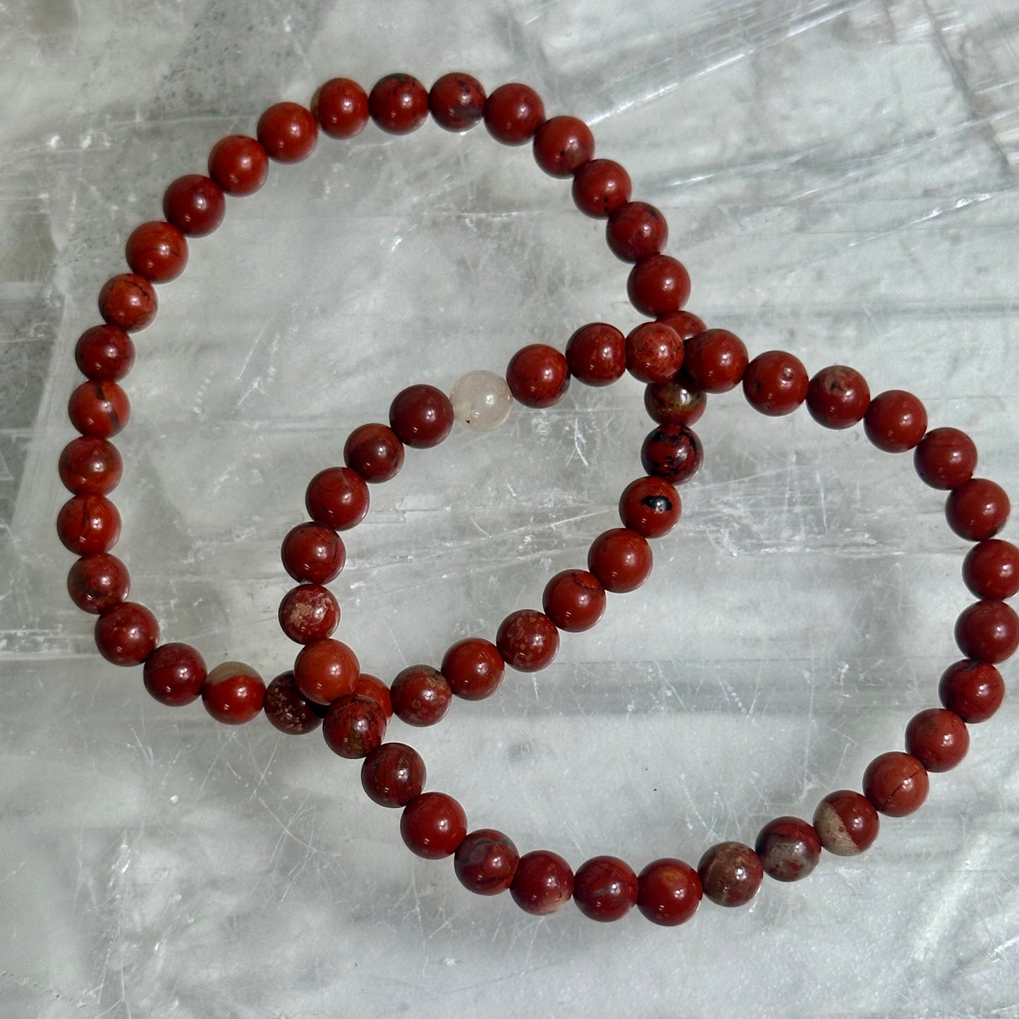 Red Japer 4mm Bracelets