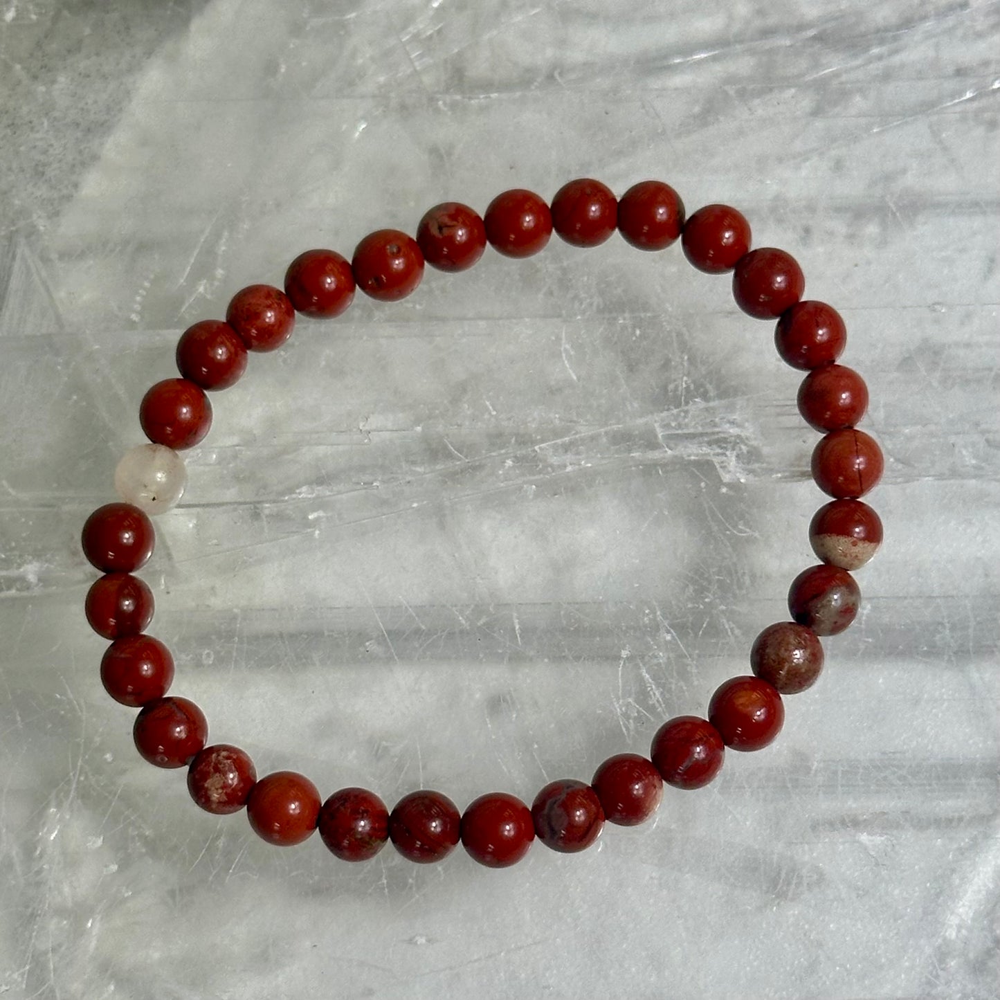 Red Japer 4mm Bracelets